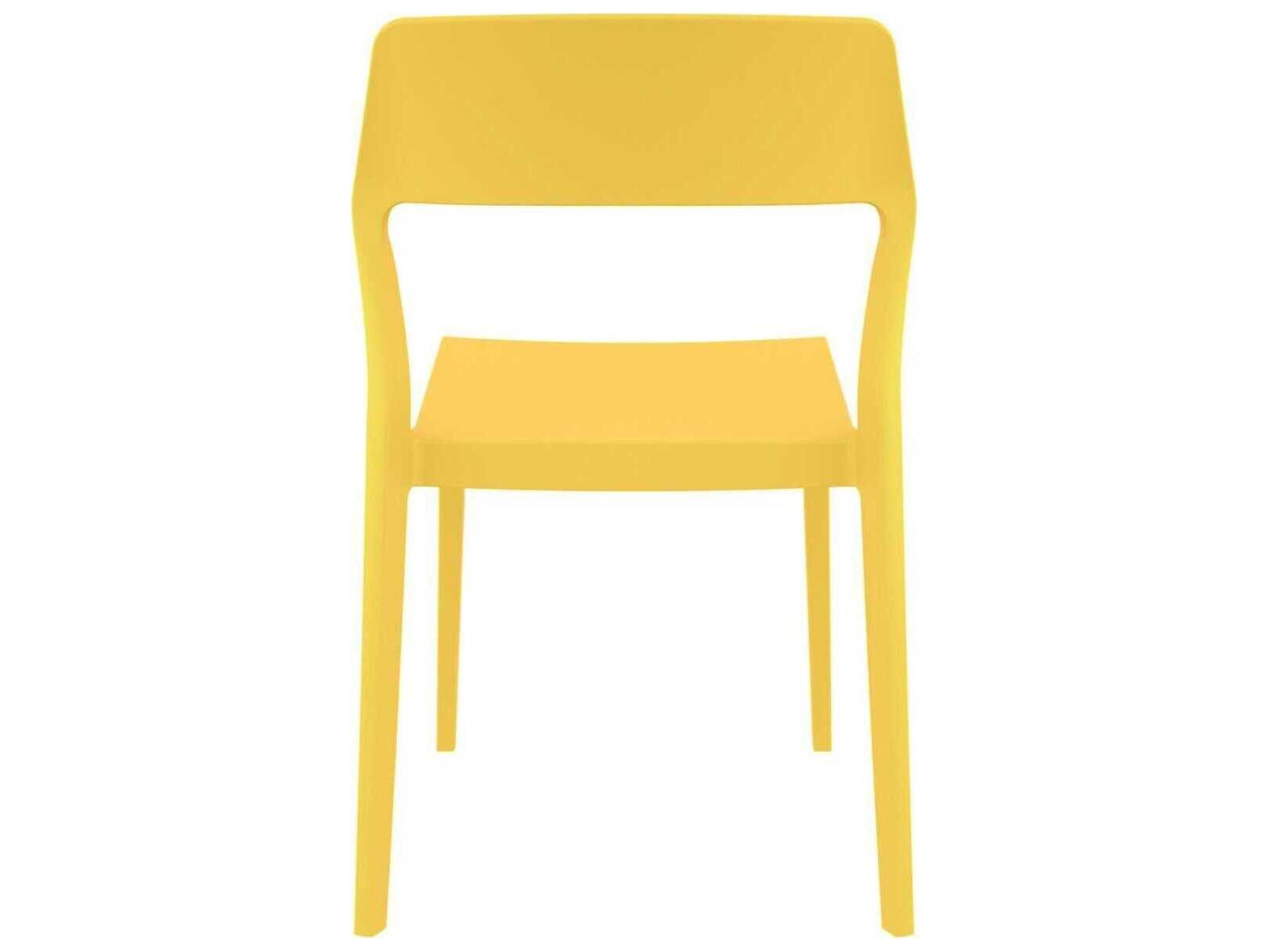 Compamia Snow Yellow Resin Dining Chair