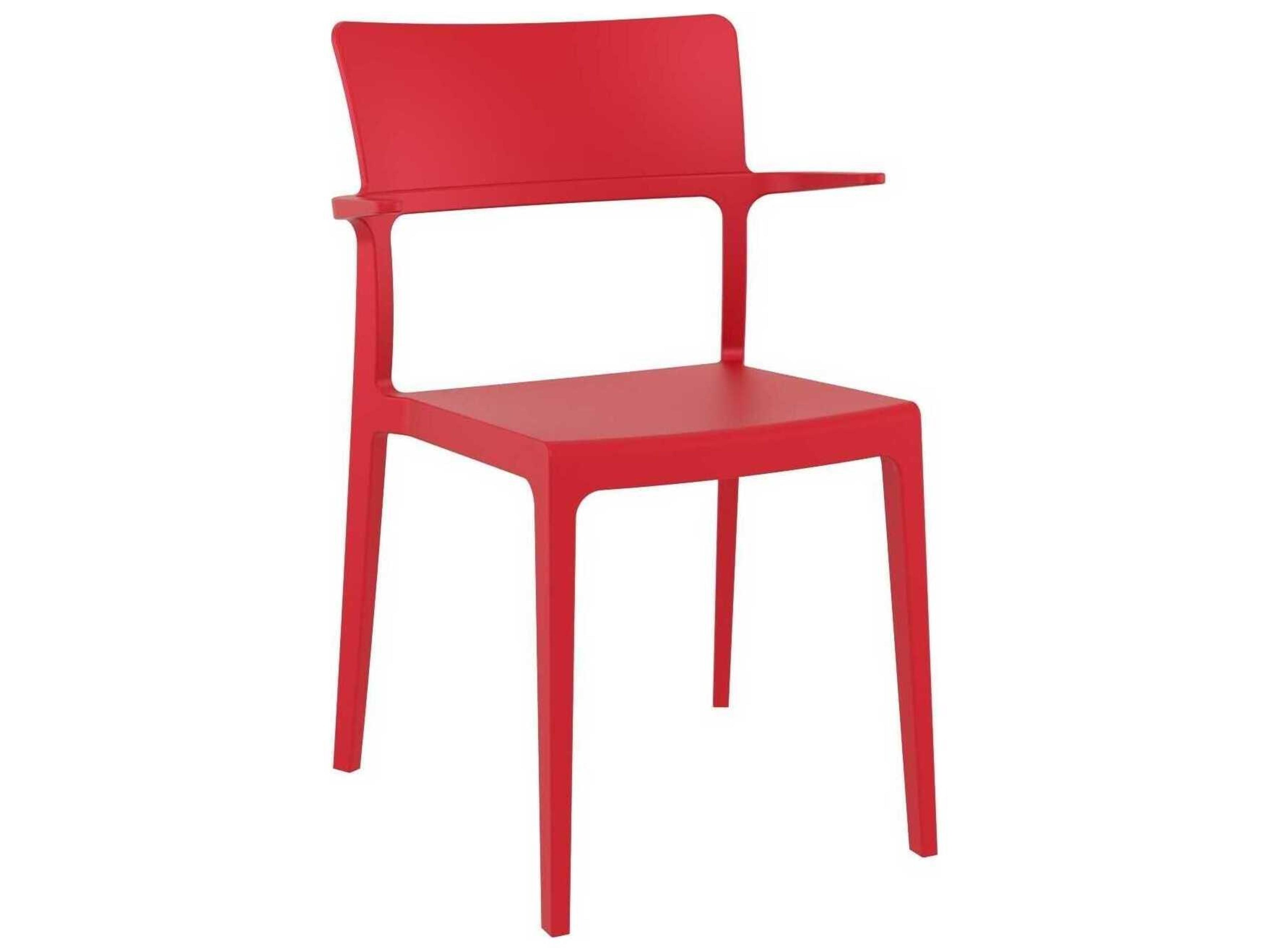 Plus Red Resin Dining Chair