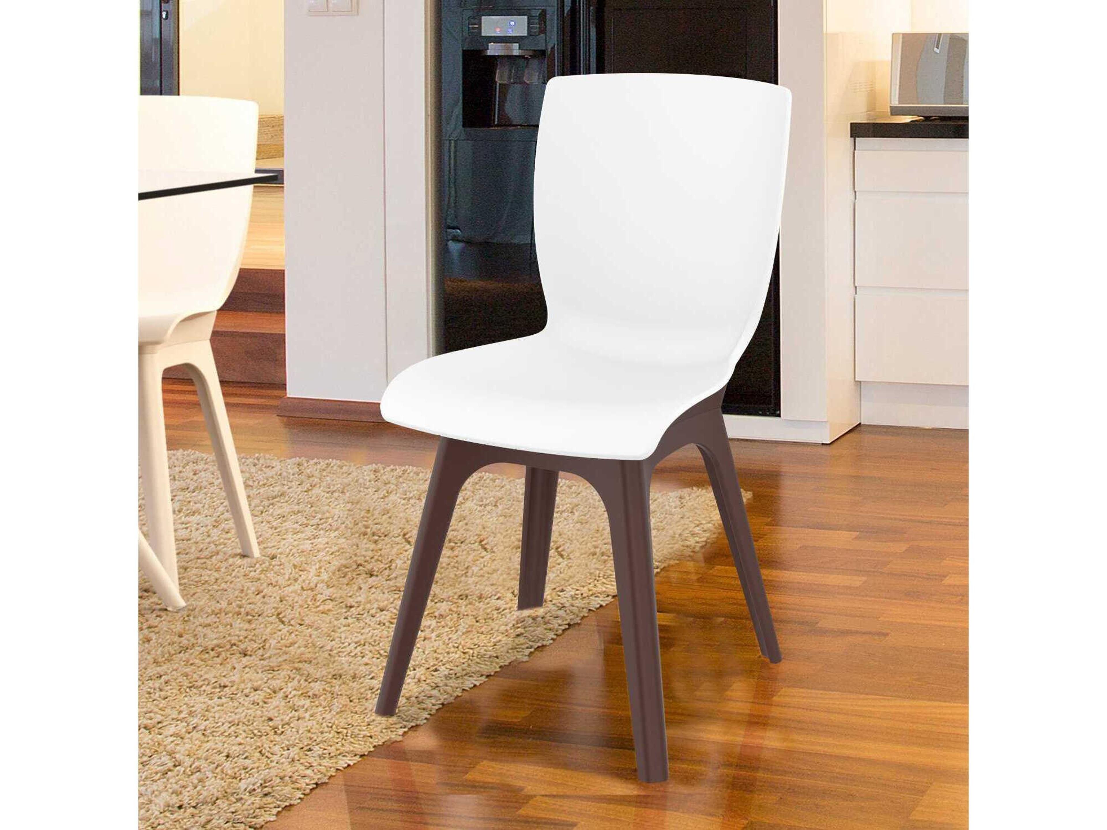 Compamia Mio Brown White Resin Dining Chair