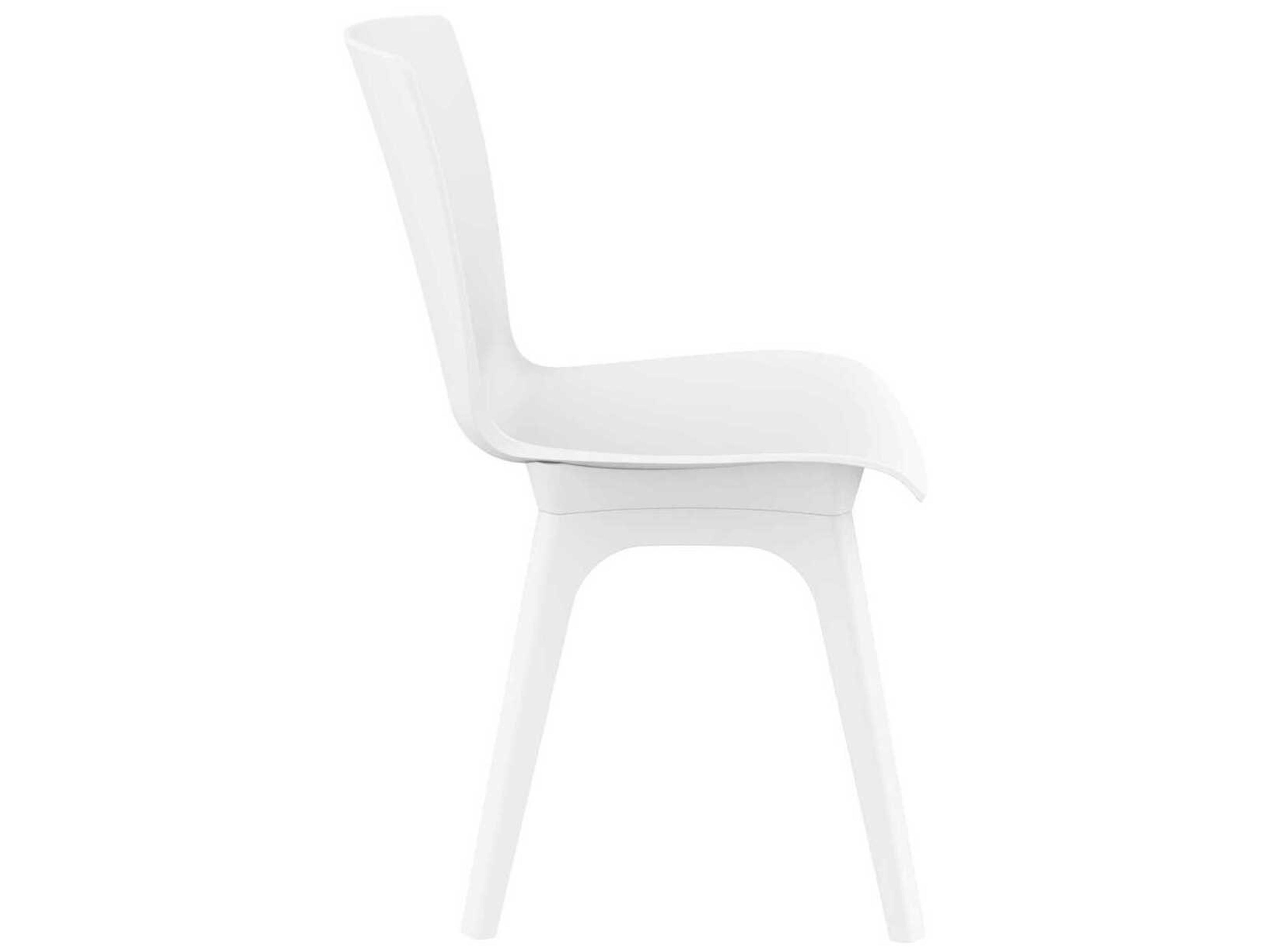 Compamia Mio White Resin Dining Chair