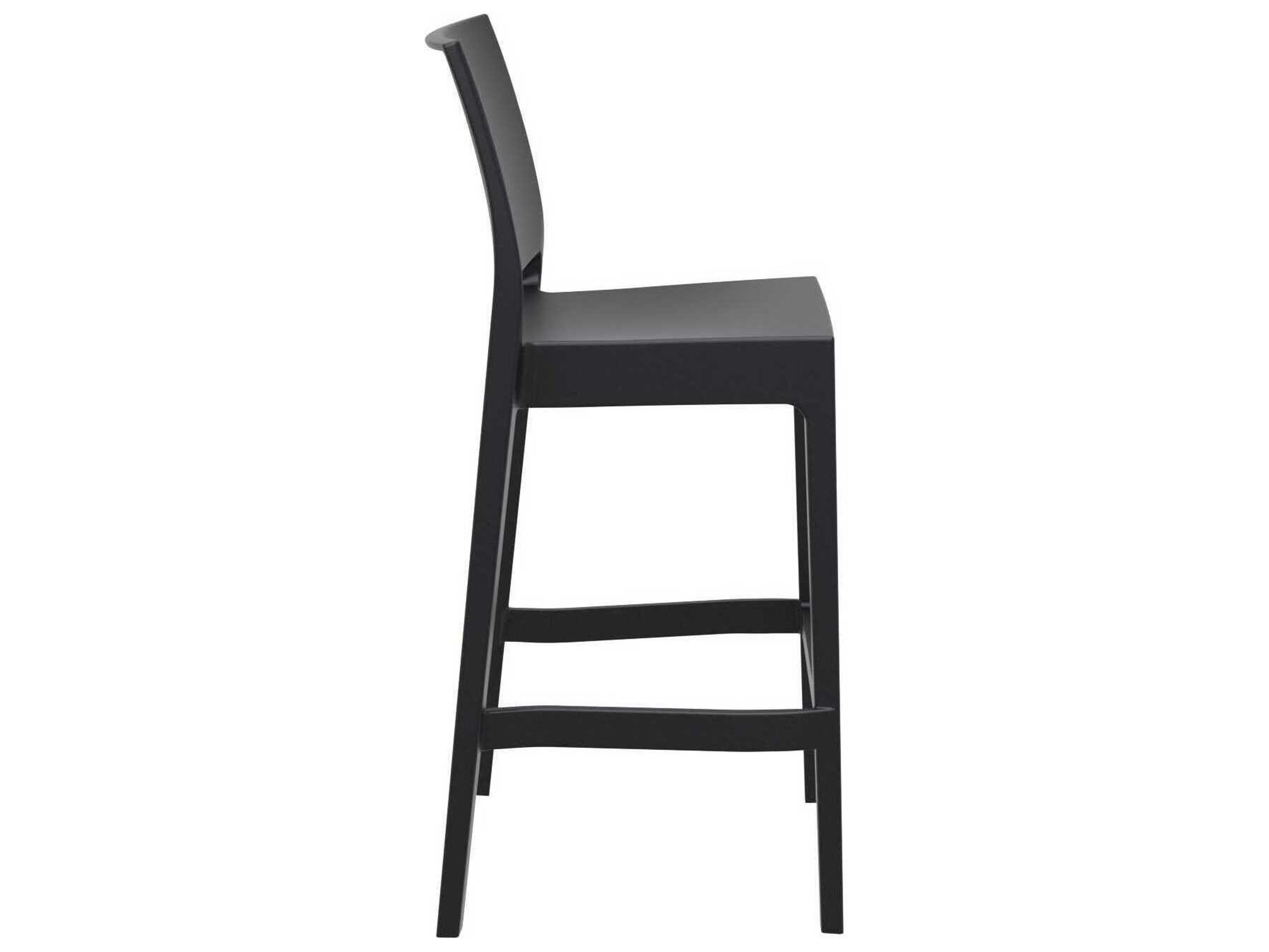 Compamia Maya Black Resin Bar Stool