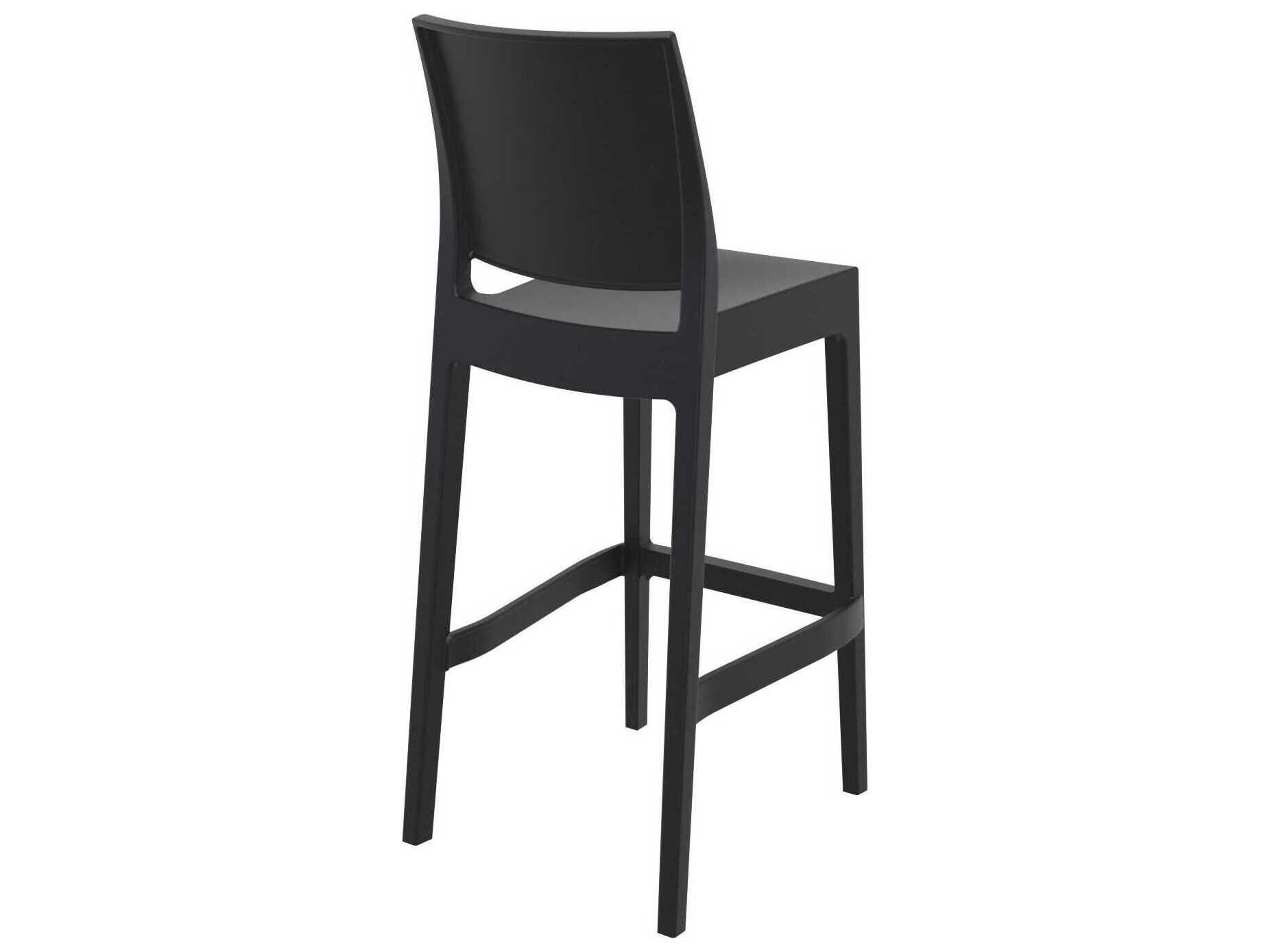 Compamia Maya Black Resin Bar Stool