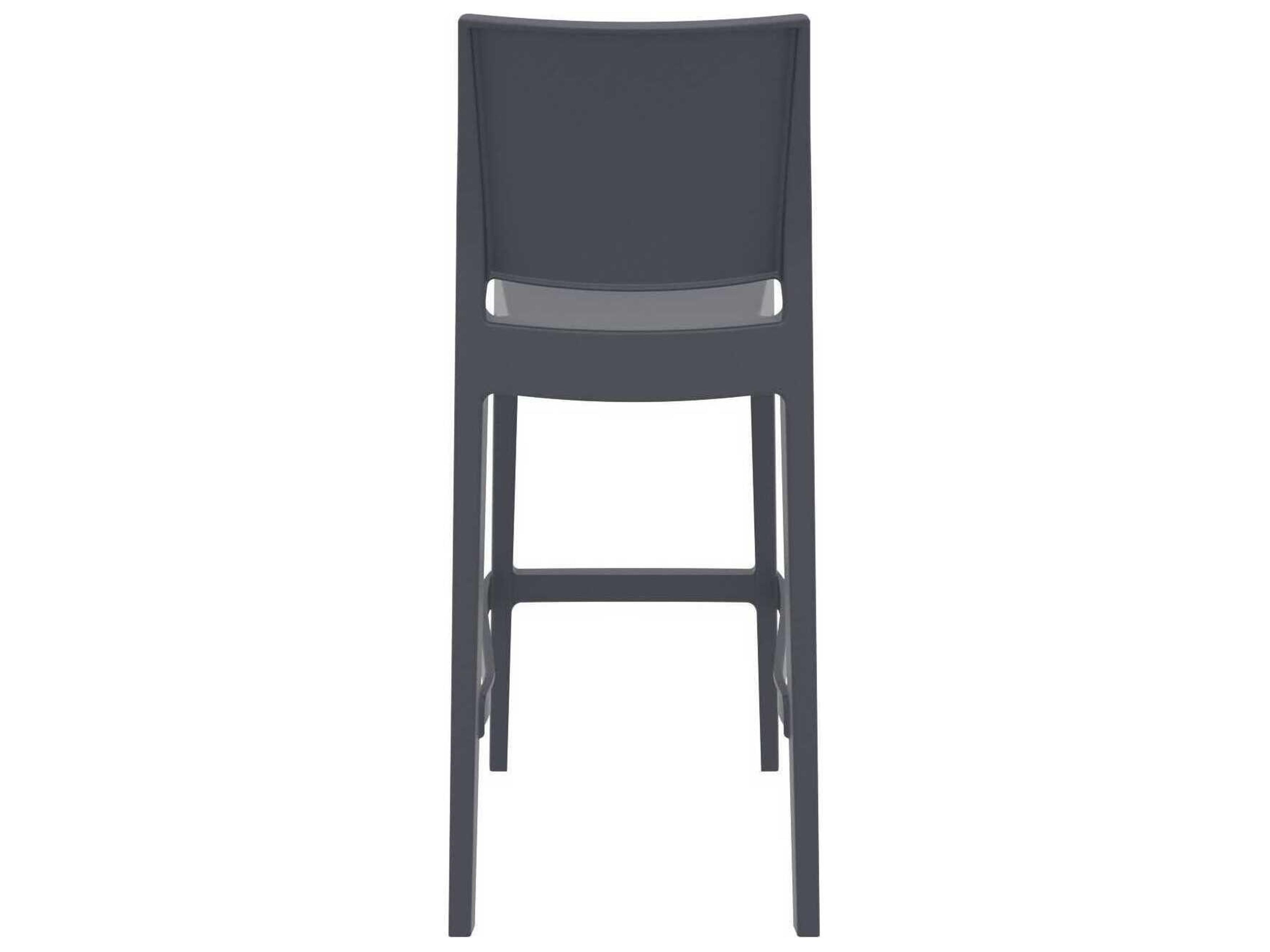 Compamia Maya Dark Gray Resin Bar Stool