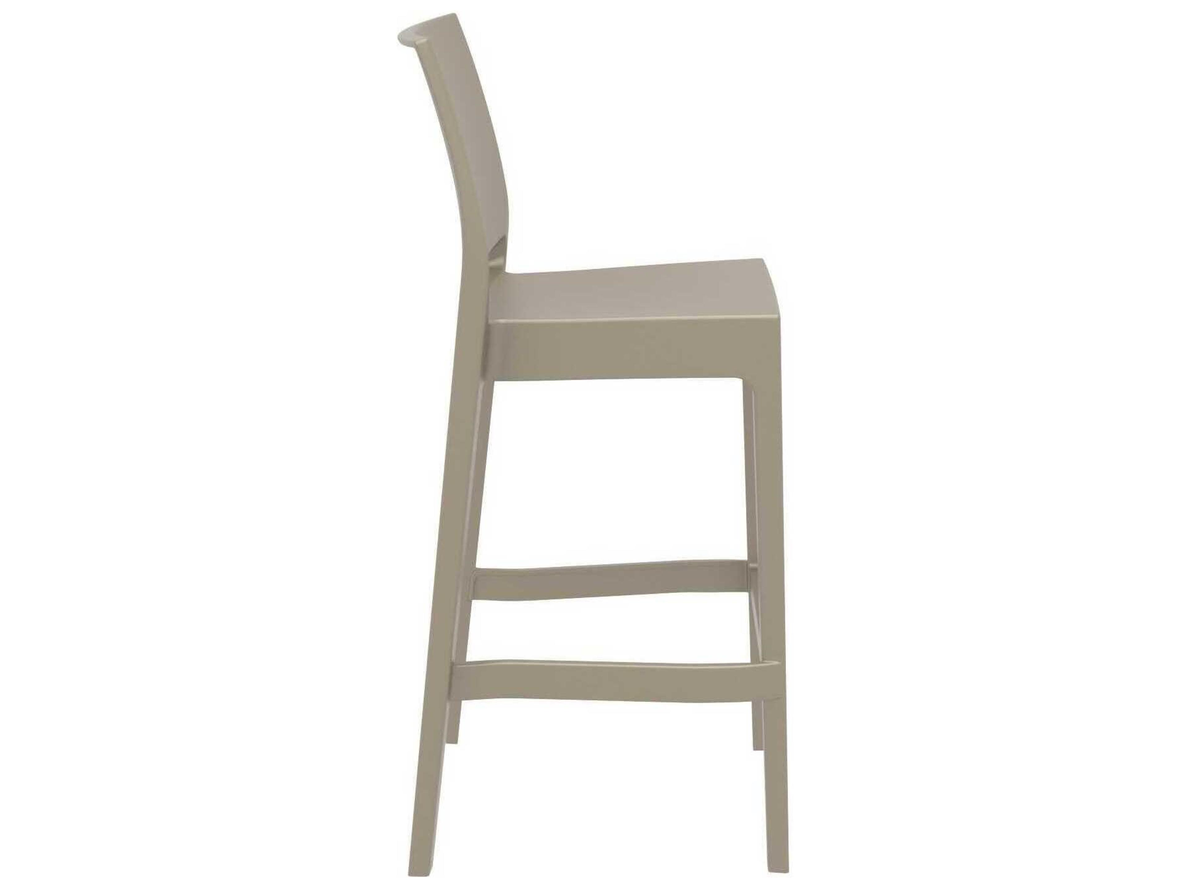Compamia Maya Taupe Resin Bar Stool