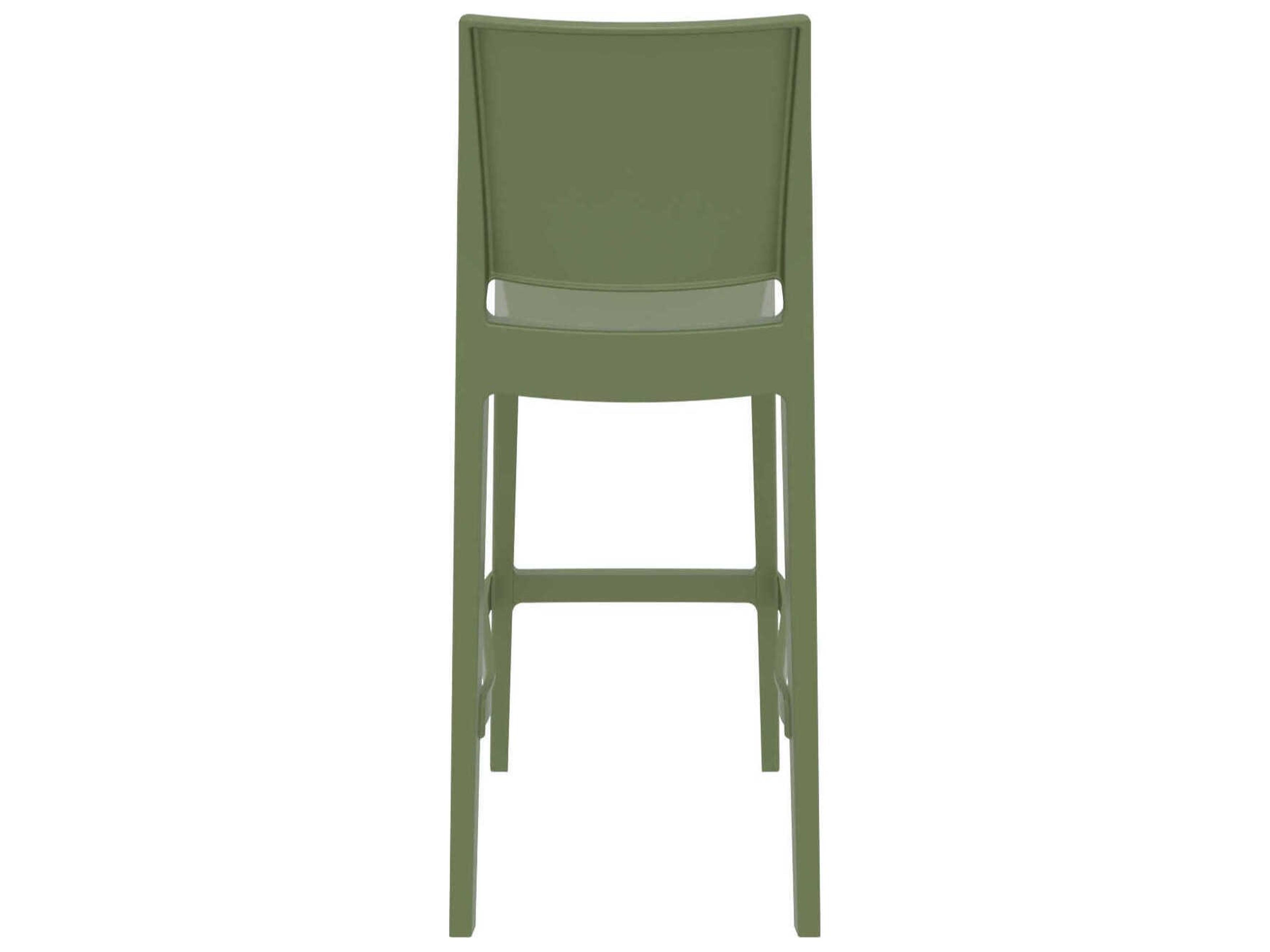 Compamia Maya Olive Green Resin Bar Stool