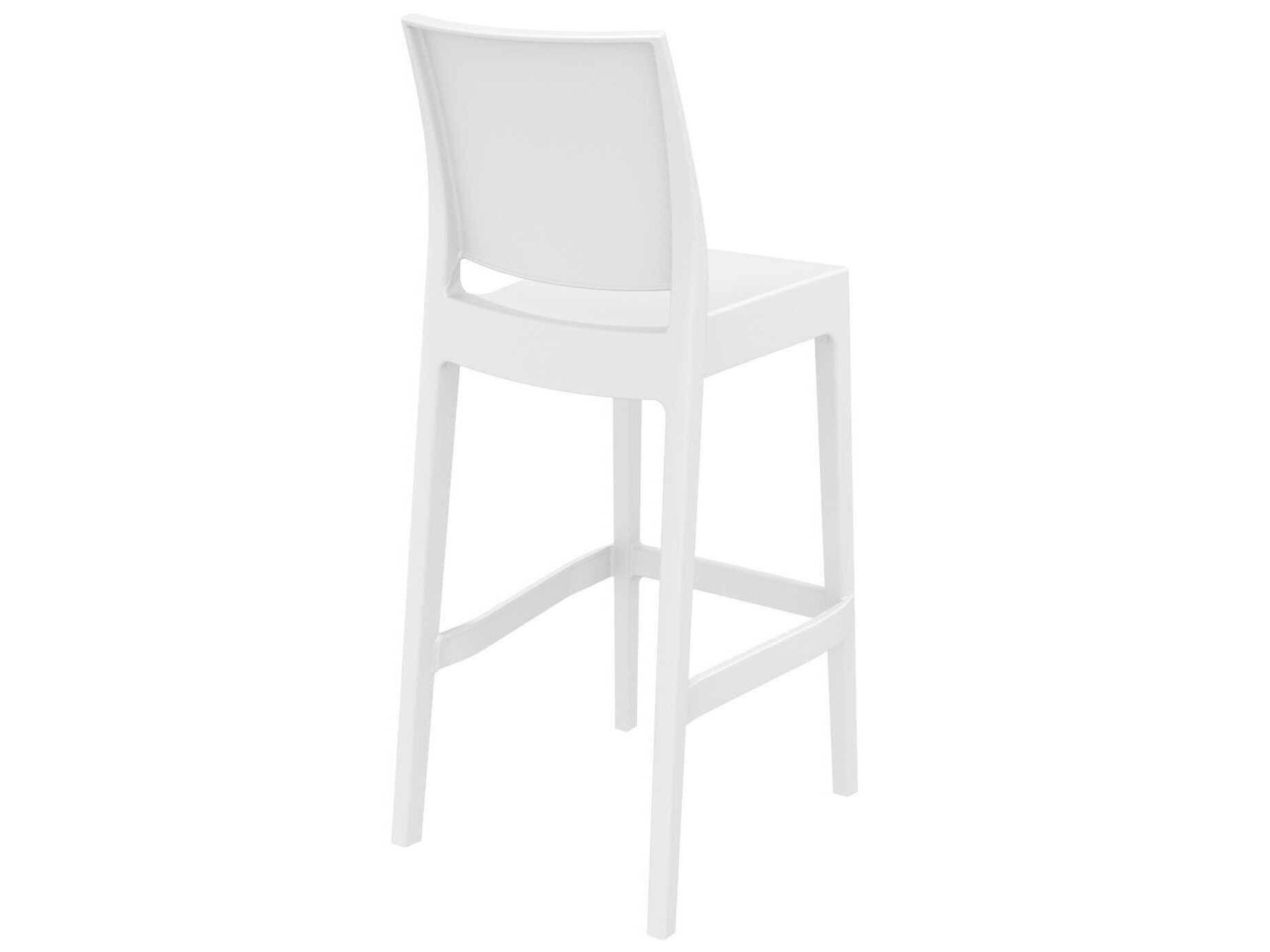 Compamia Maya White Resin Bar Stool