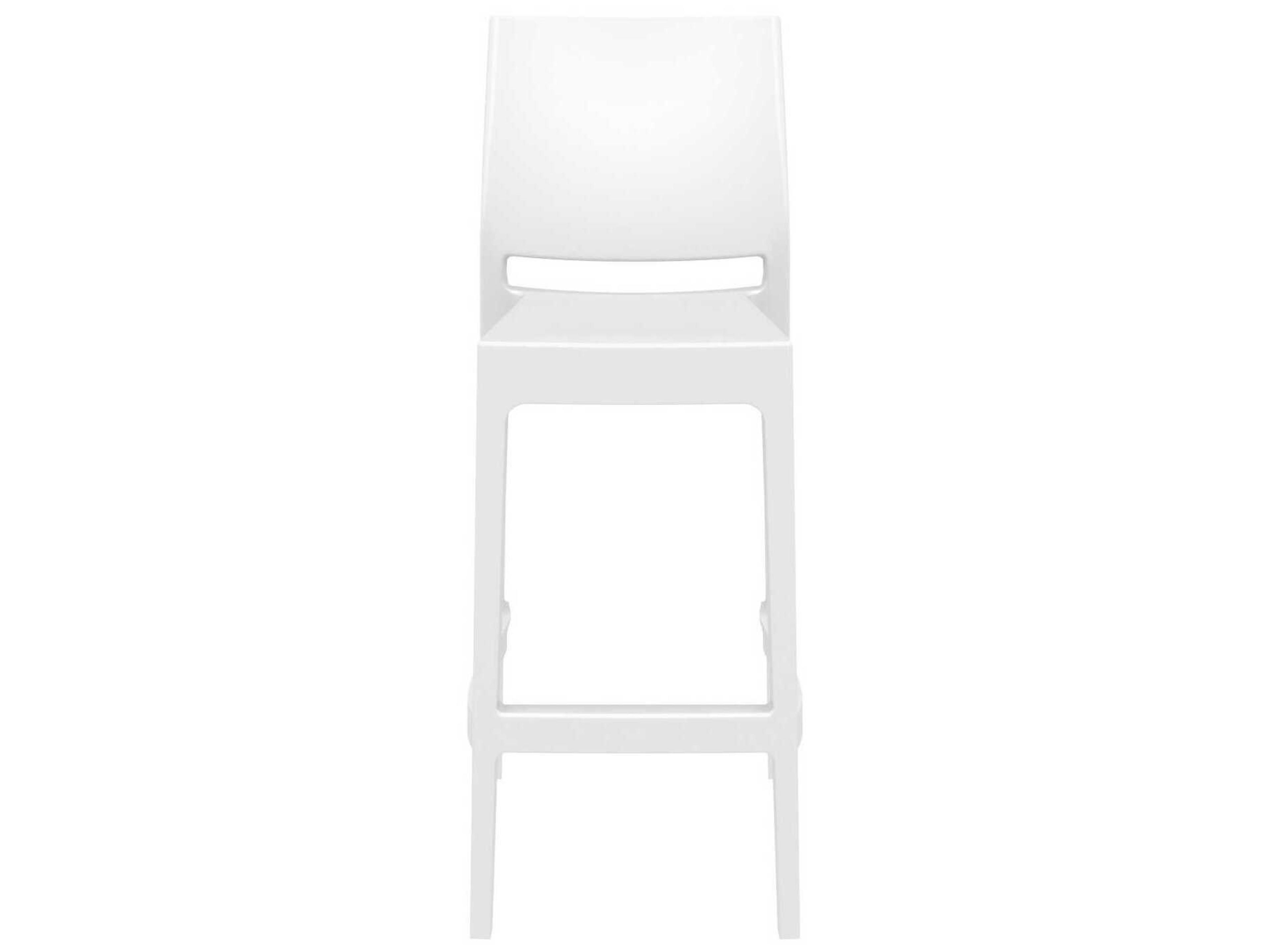 Compamia Maya White Resin Bar Stool