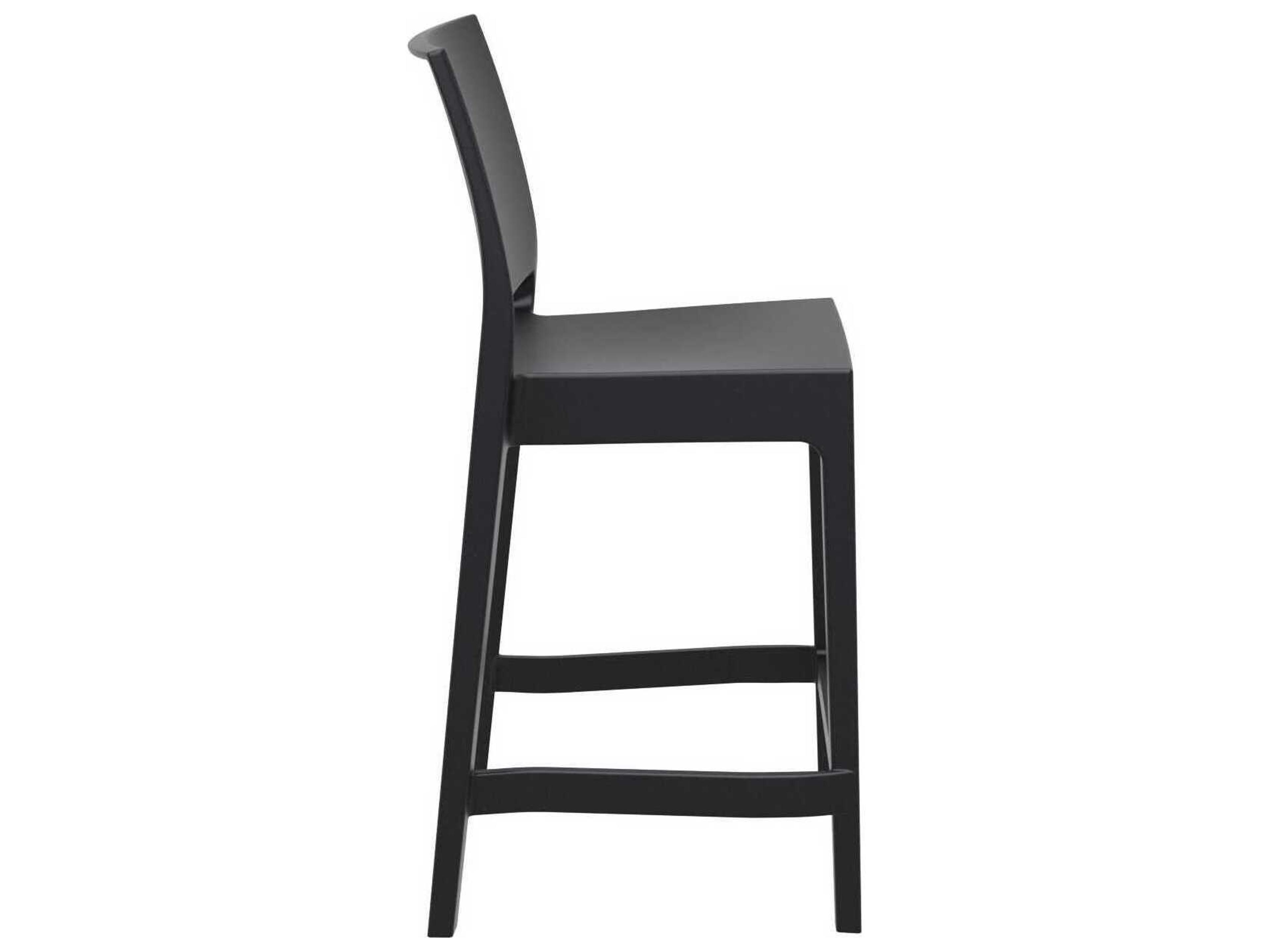 Compamia Maya Black Resin Counter Stool