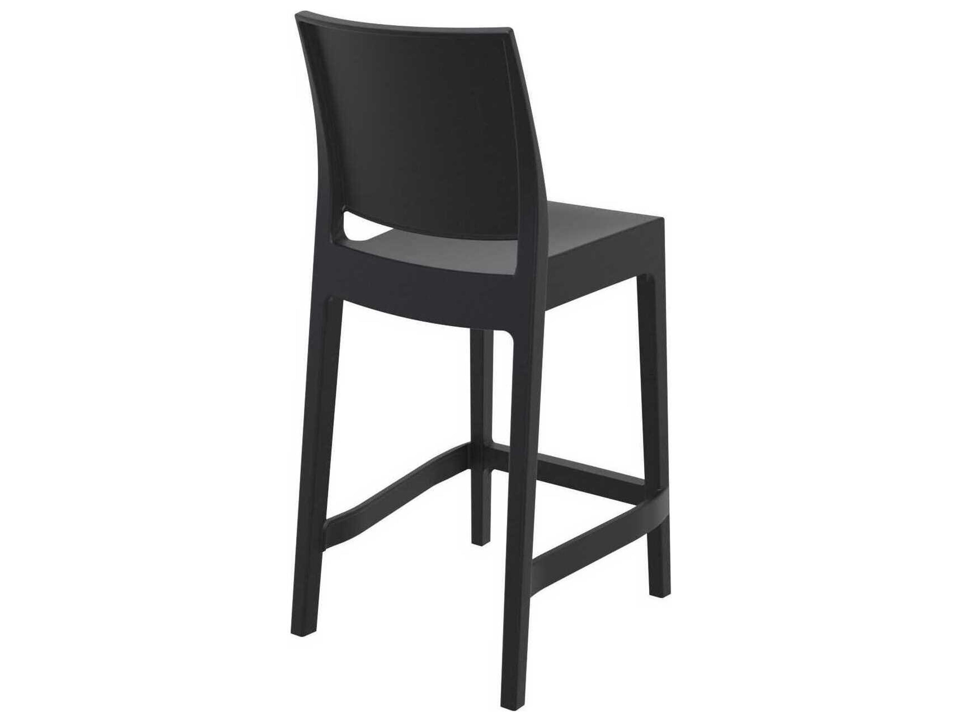 Compamia Maya Black Resin Counter Stool