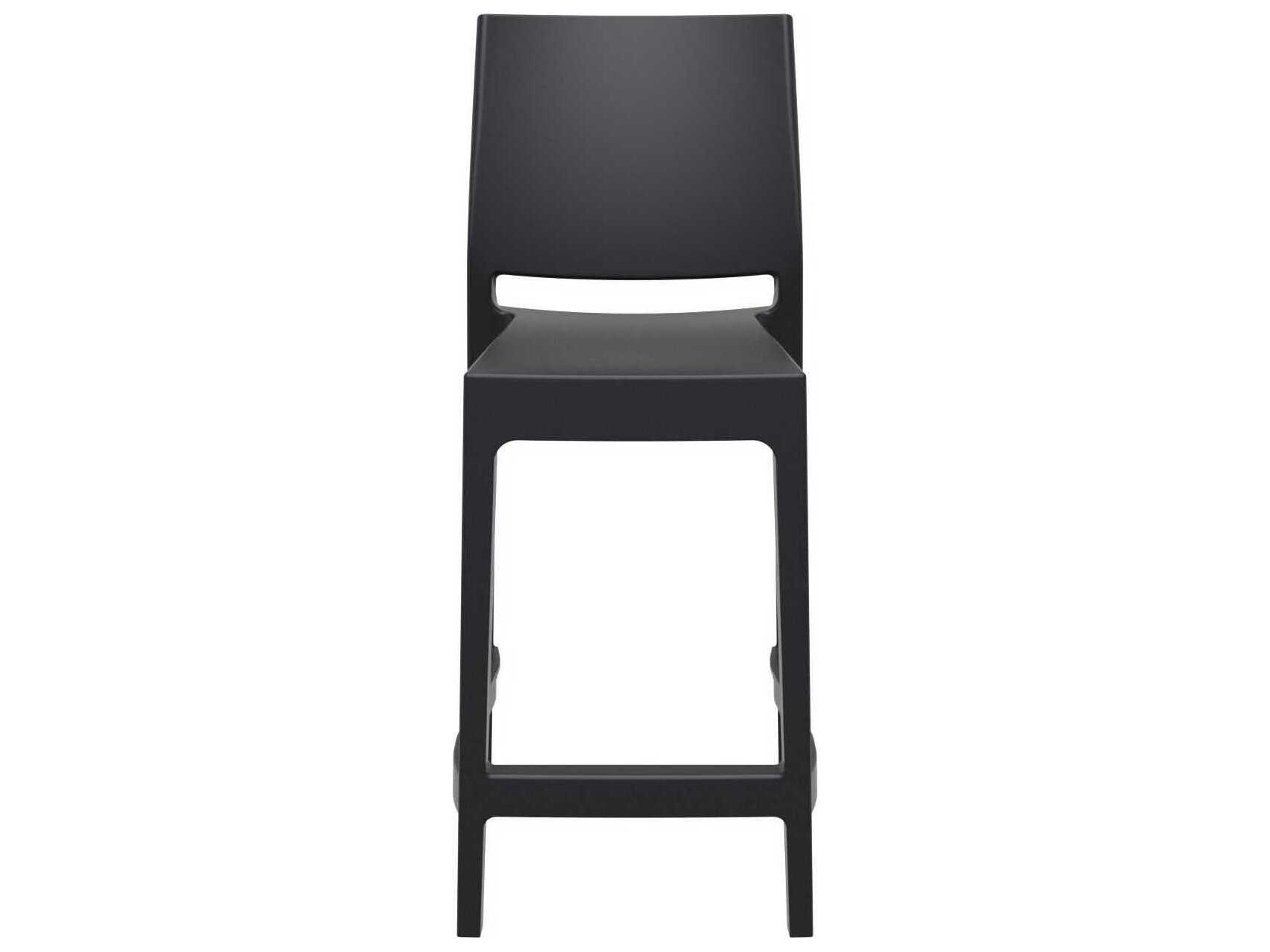 Compamia Maya Black Resin Counter Stool