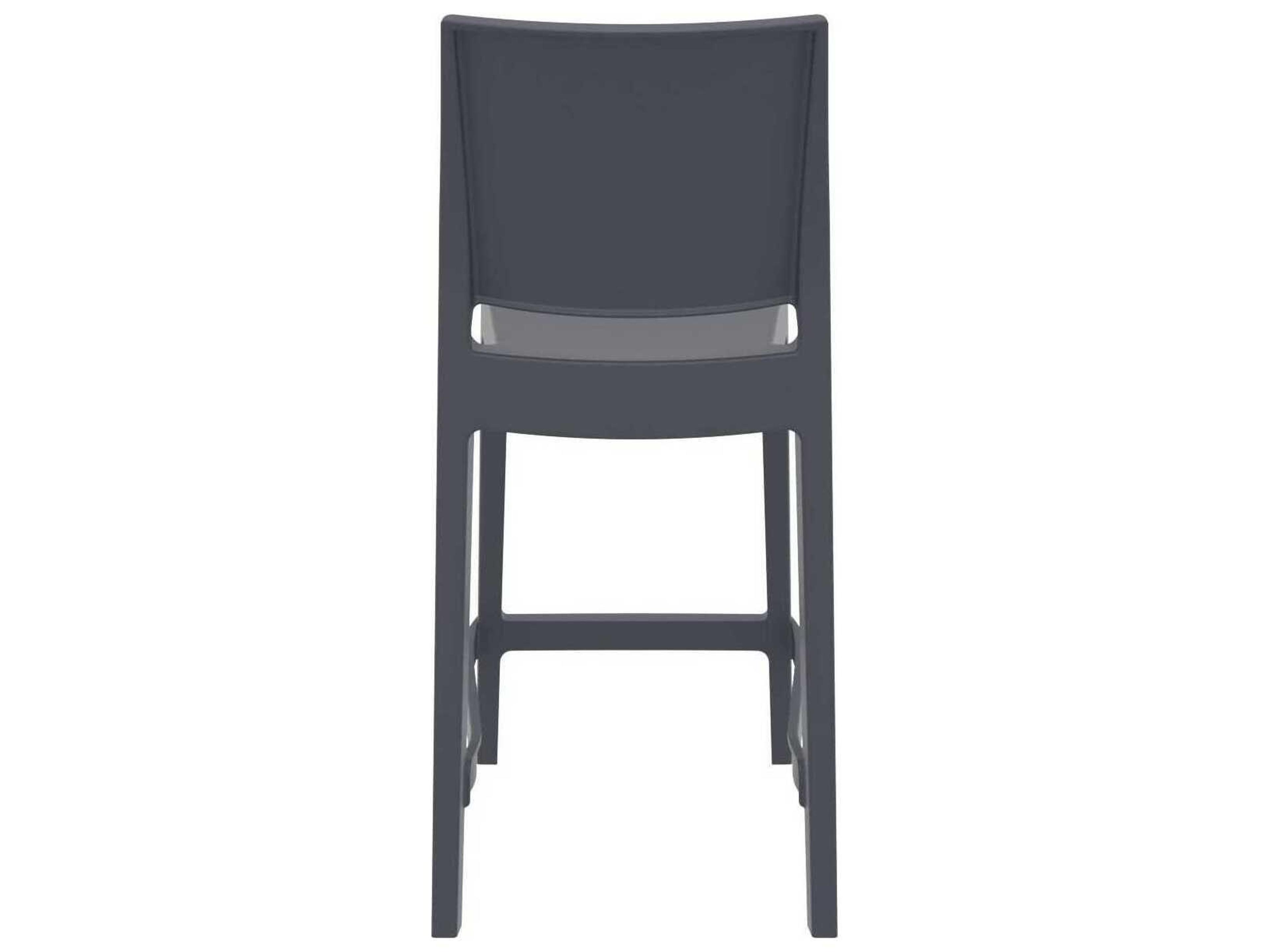 Compamia Maya Dark Gray Resin Counter Stool