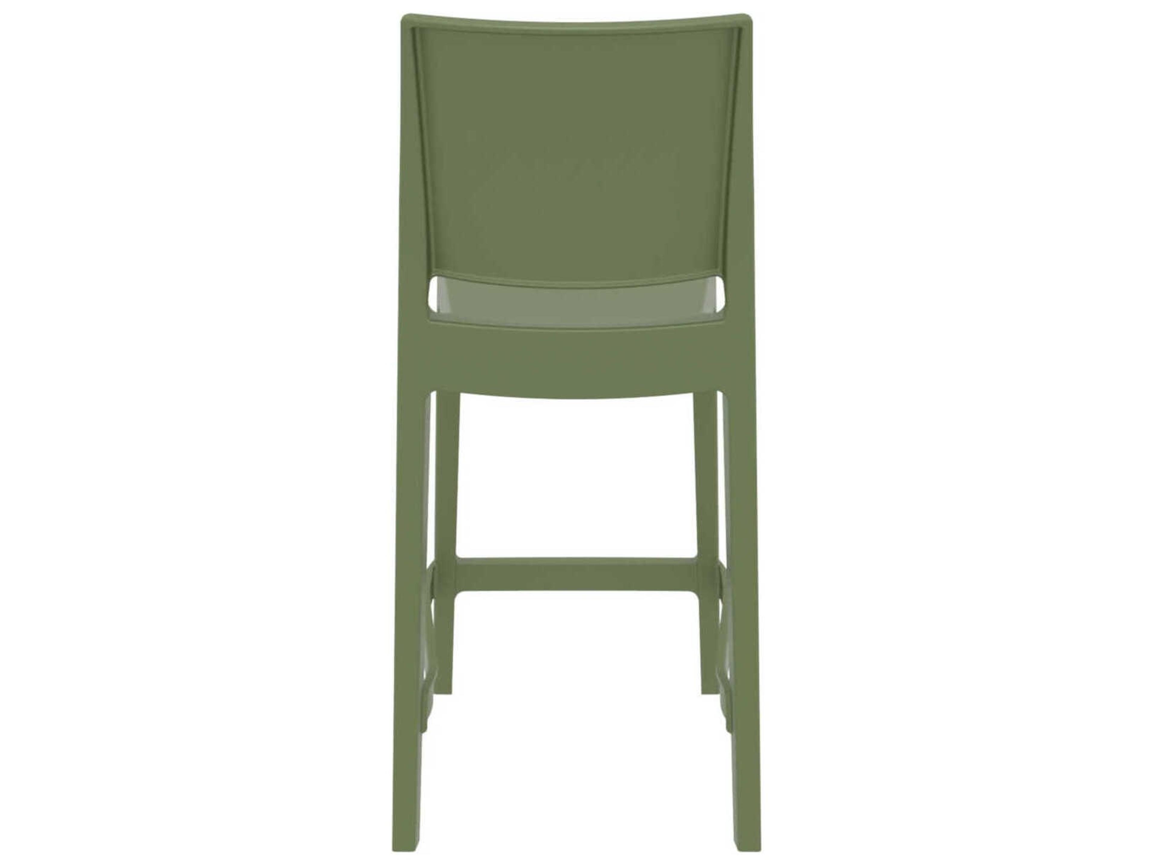 Compamia Maya Olive Green Resin Counter Stool