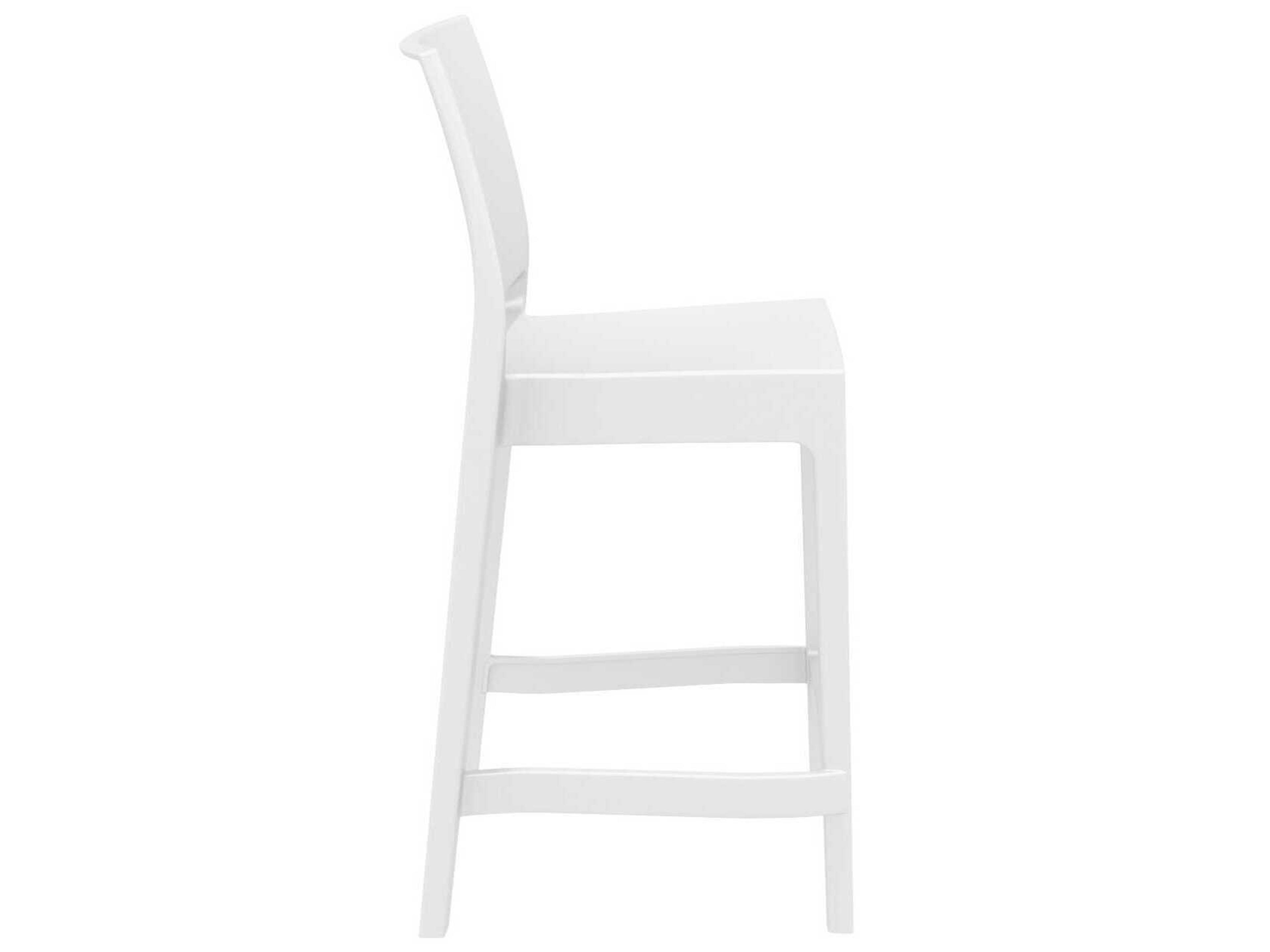 Compamia Maya White Resin Counter Stool