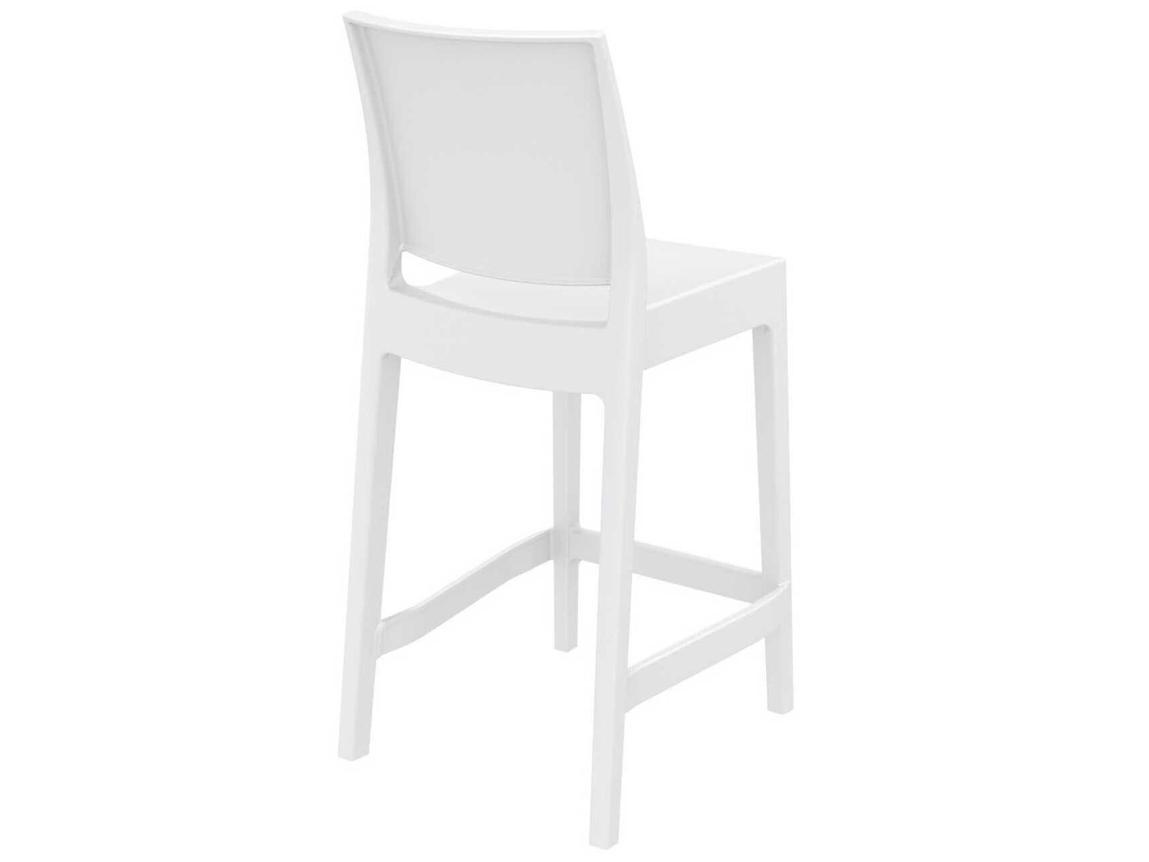Compamia Maya White Resin Counter Stool