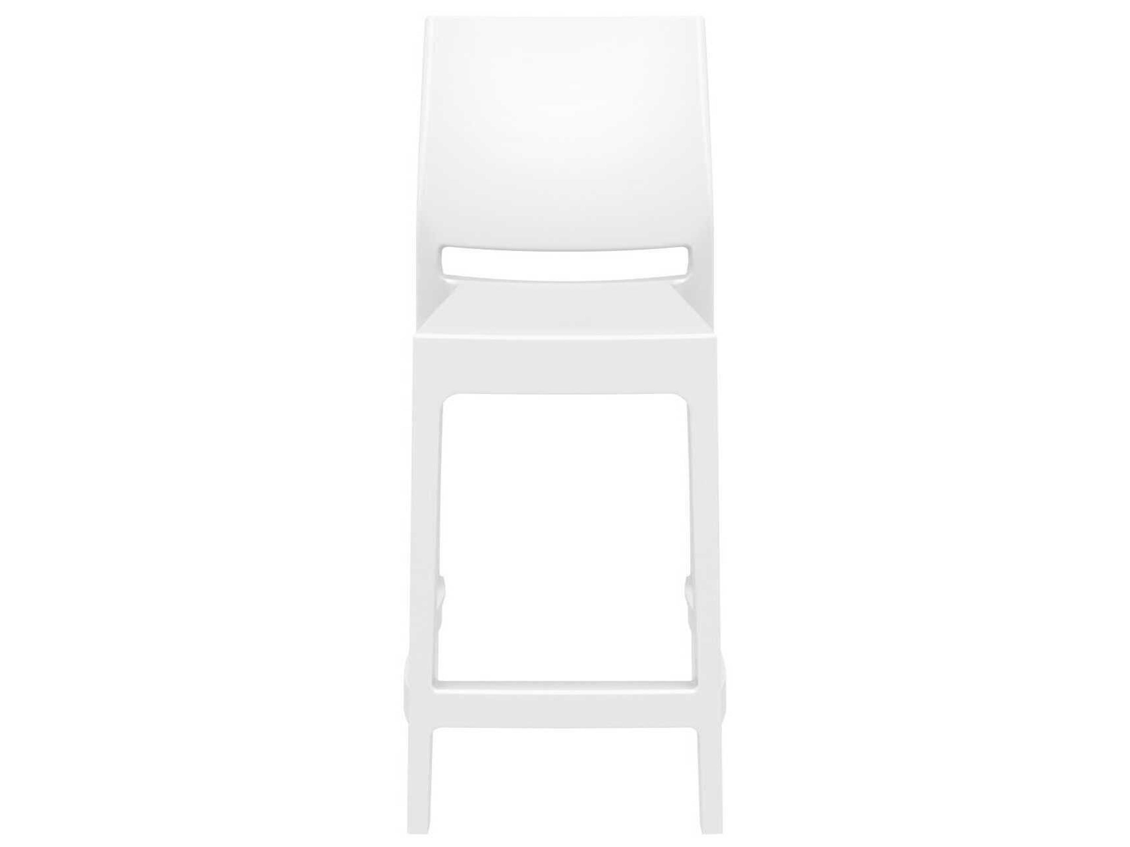 Compamia Maya White Resin Counter Stool