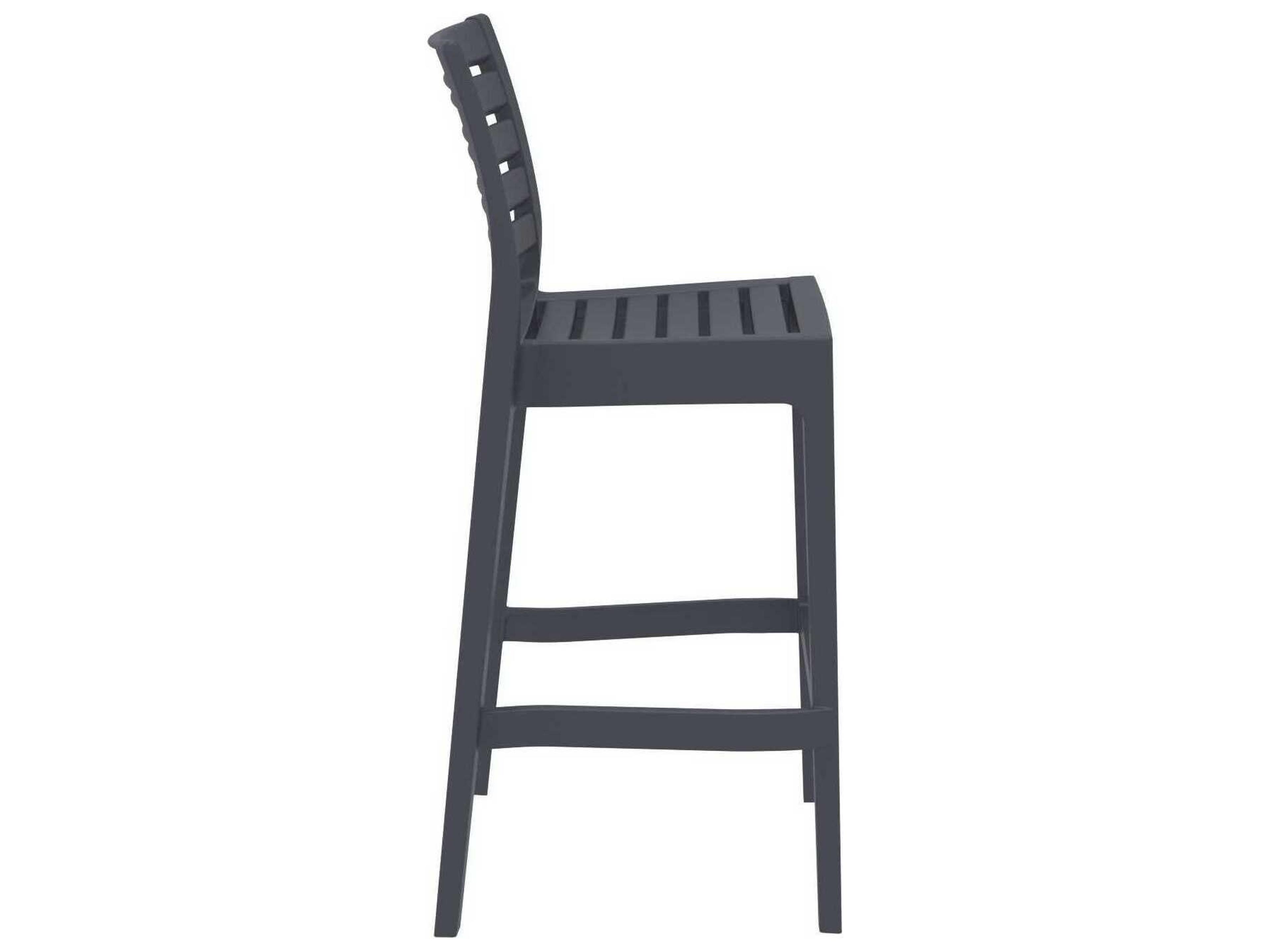 Compamia Ares Dark Gray Resin Bar Stool
