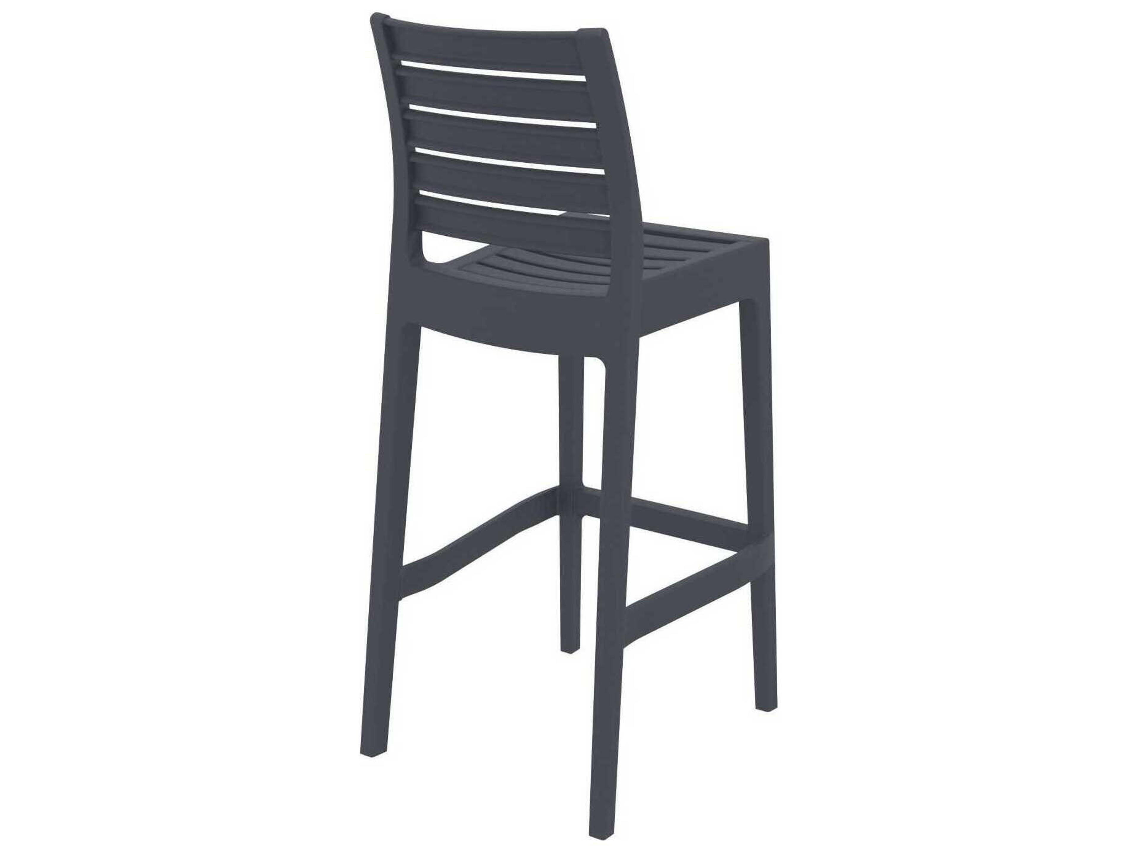 Compamia Ares Dark Gray Resin Bar Stool