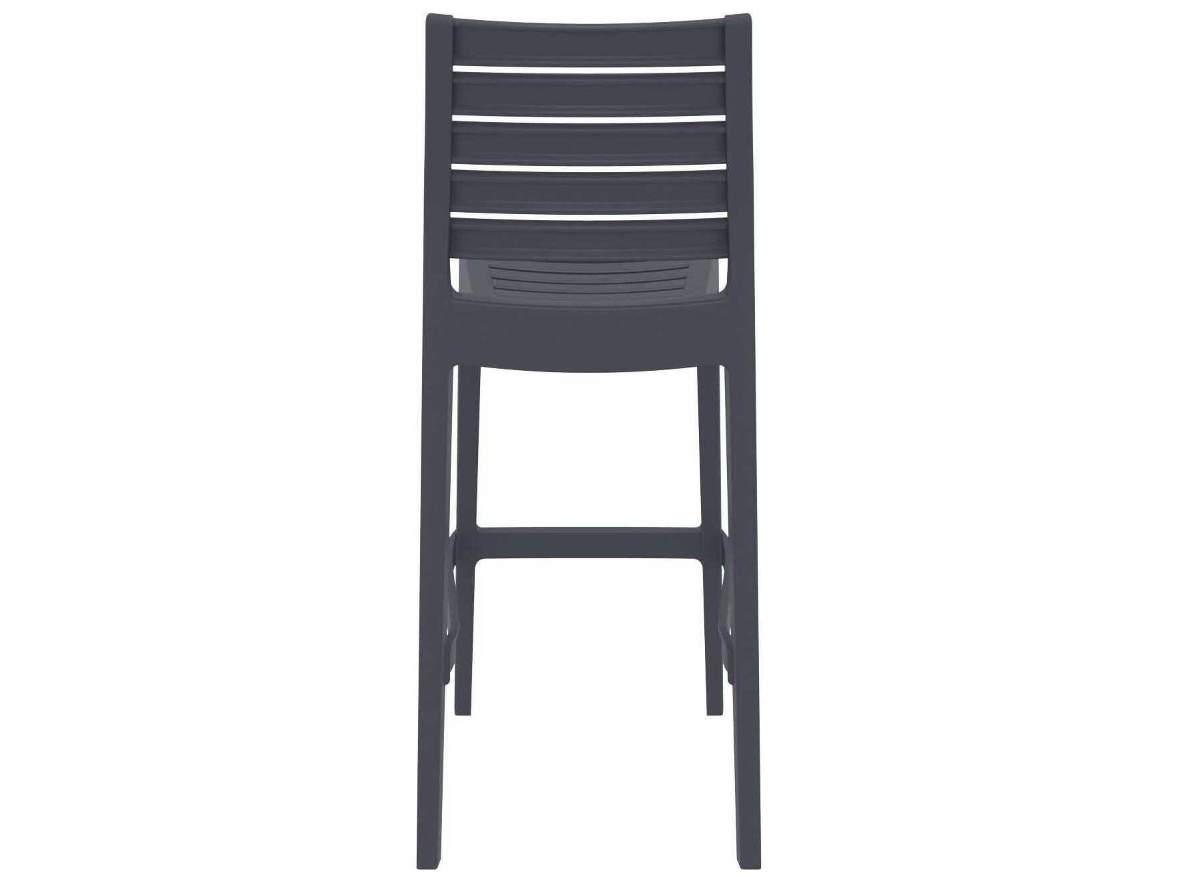 Compamia Ares Dark Gray Resin Bar Stool
