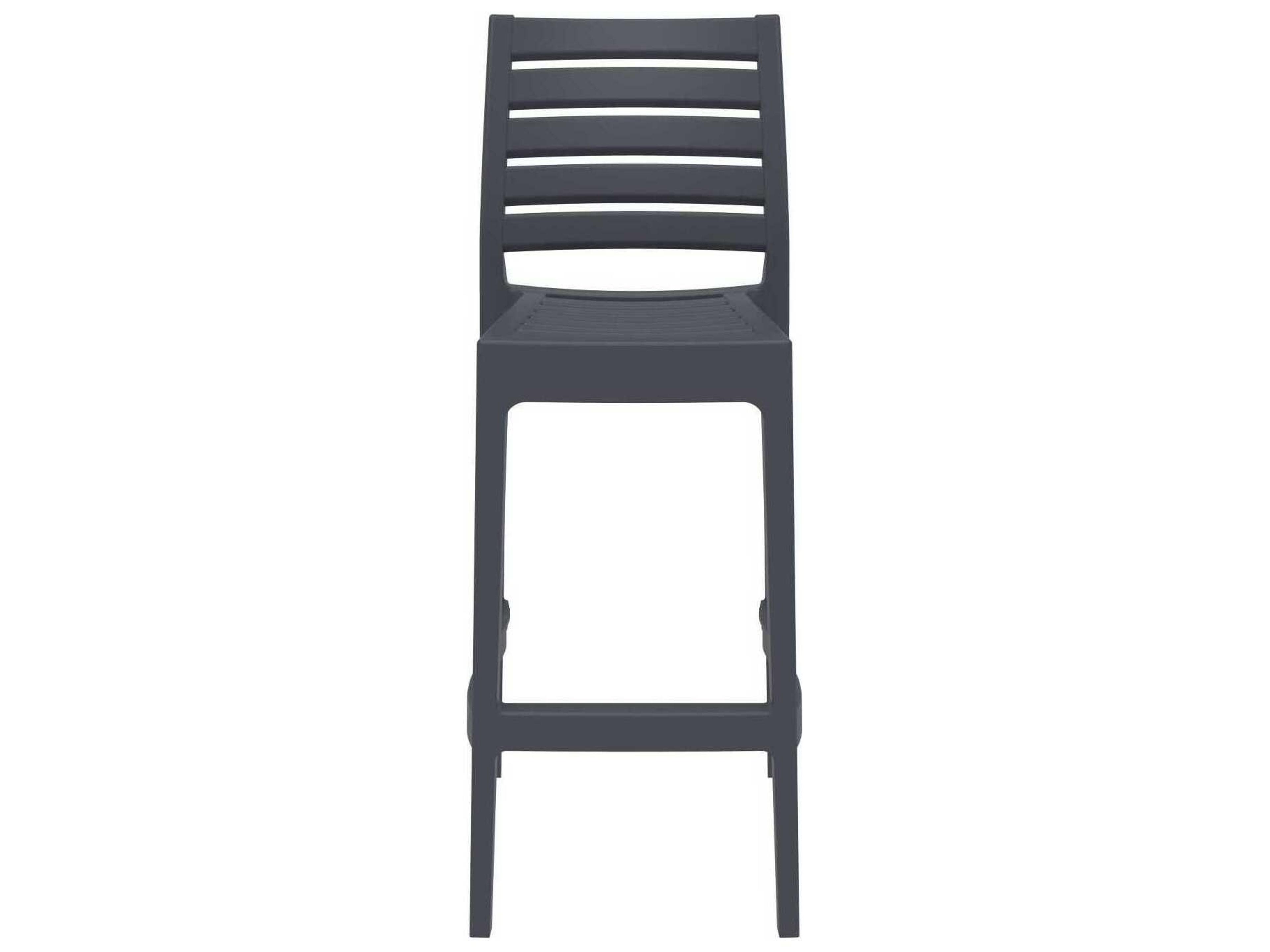 Compamia Ares Dark Gray Resin Bar Stool