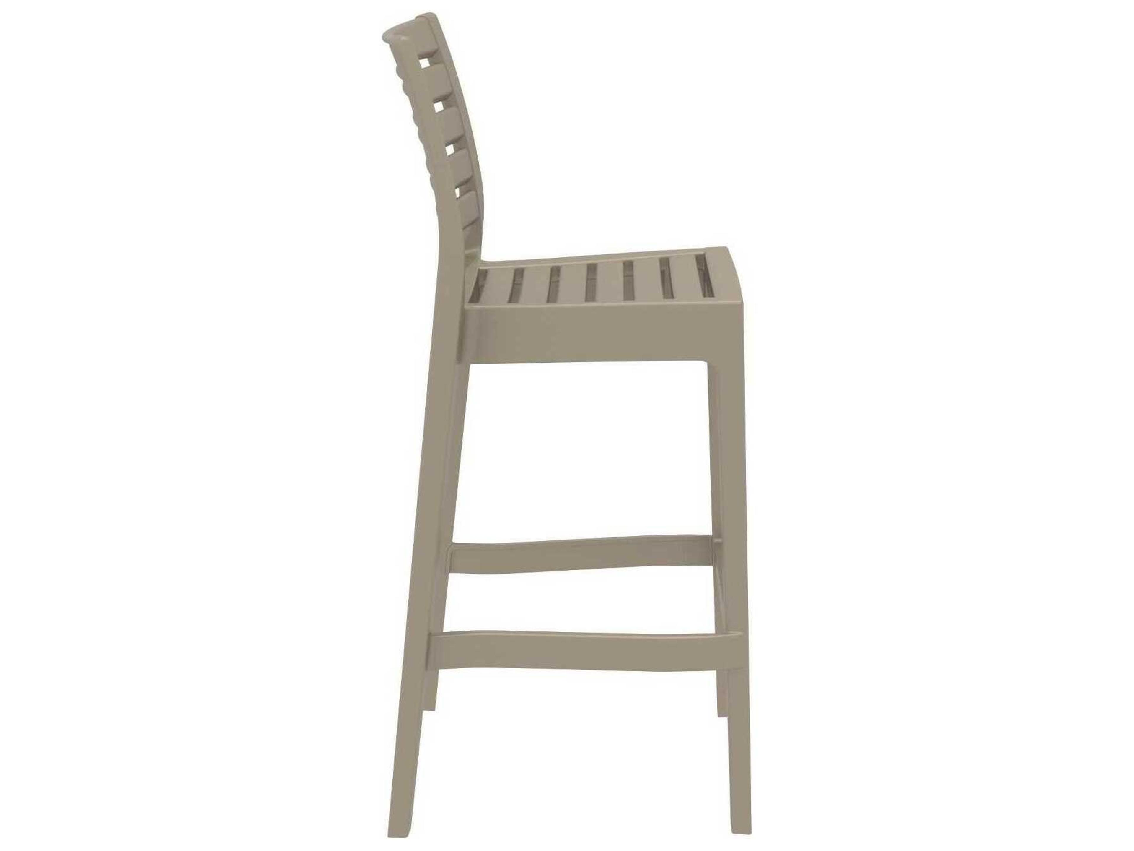 Compamia Ares Taupe Resin Bar Stool
