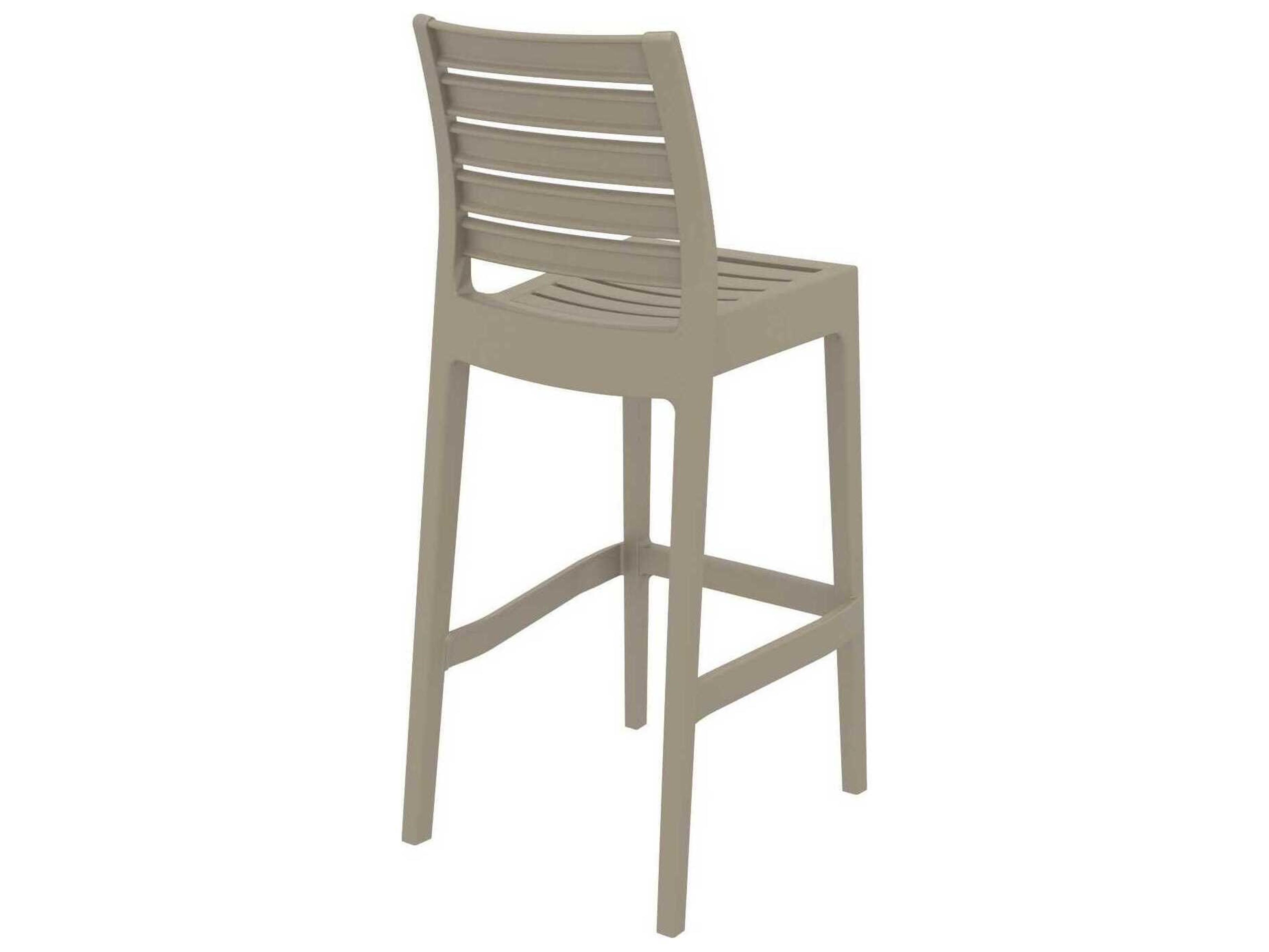 Compamia Ares Taupe Resin Bar Stool