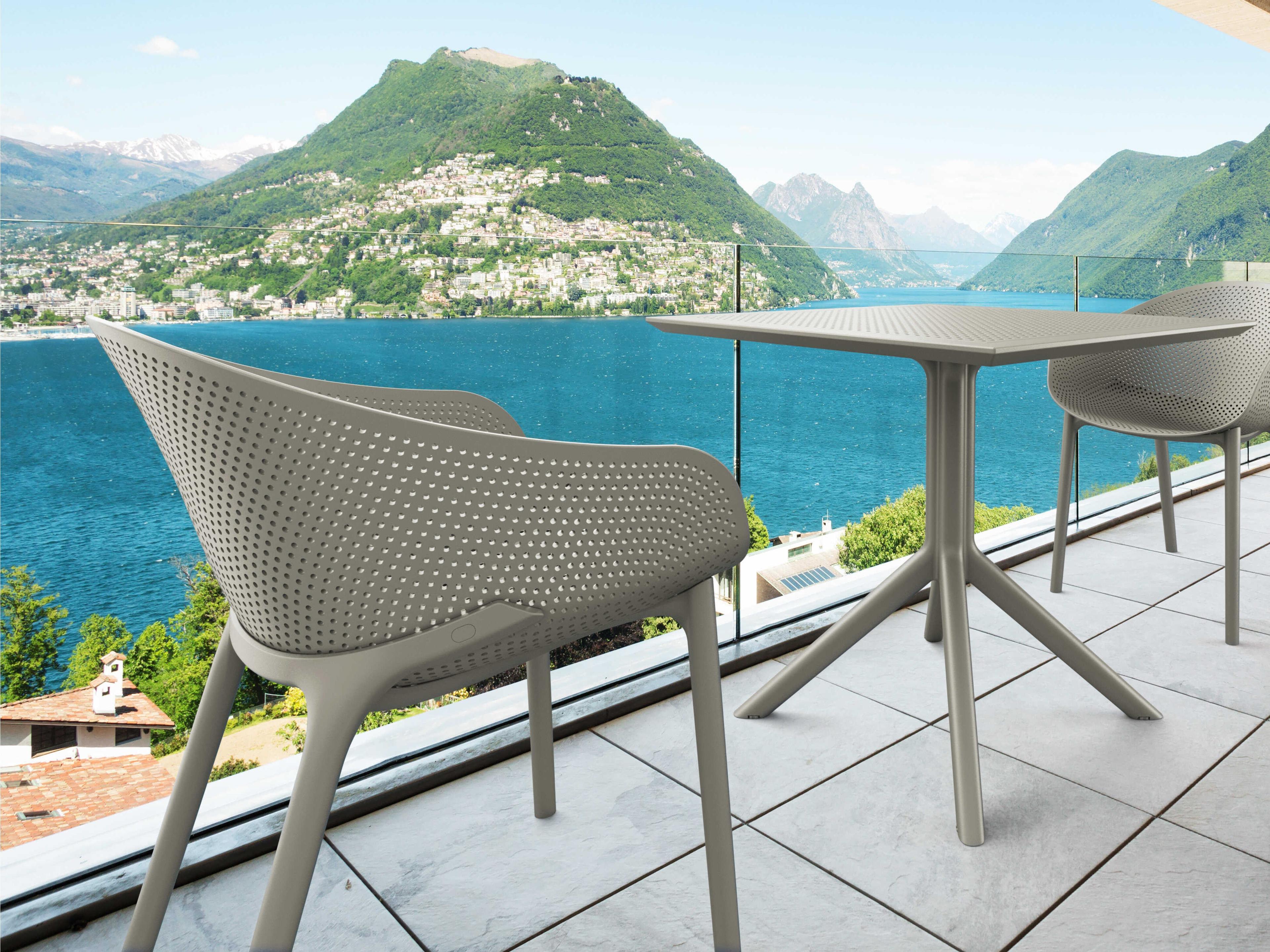 Sky Taupe Resin Dining Set