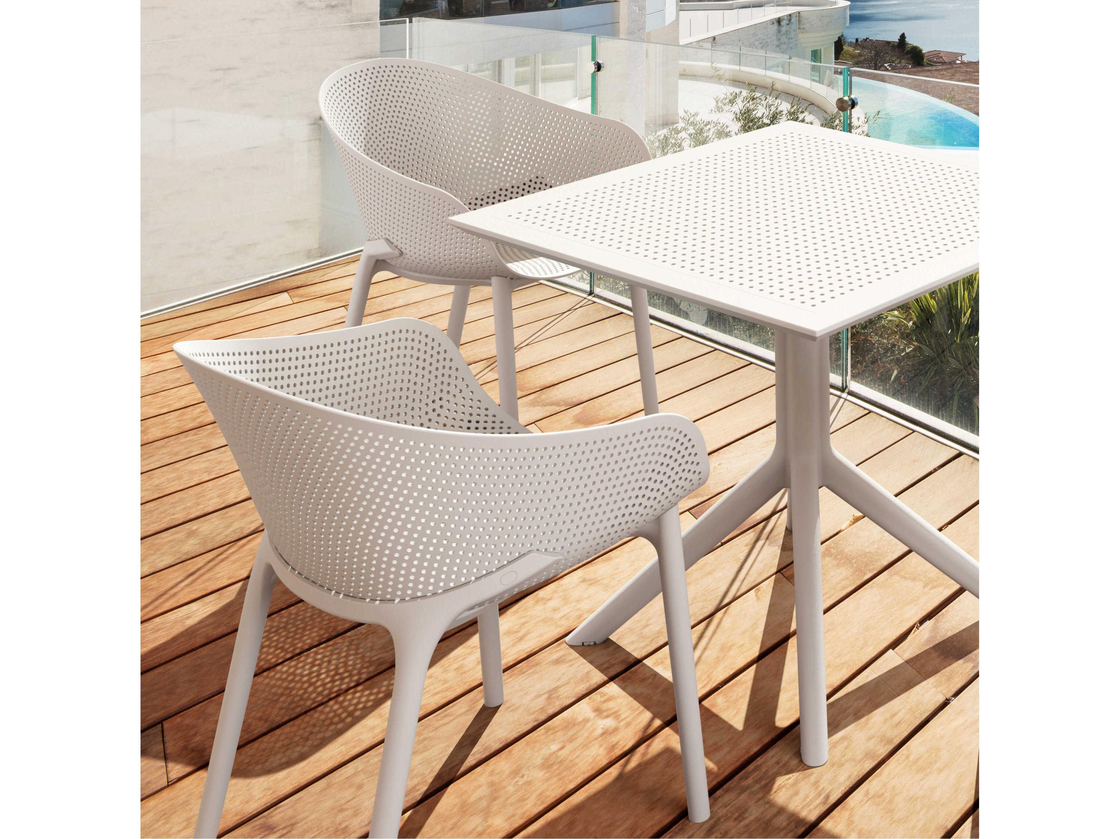 Compamia Sky White Resin Dining Set