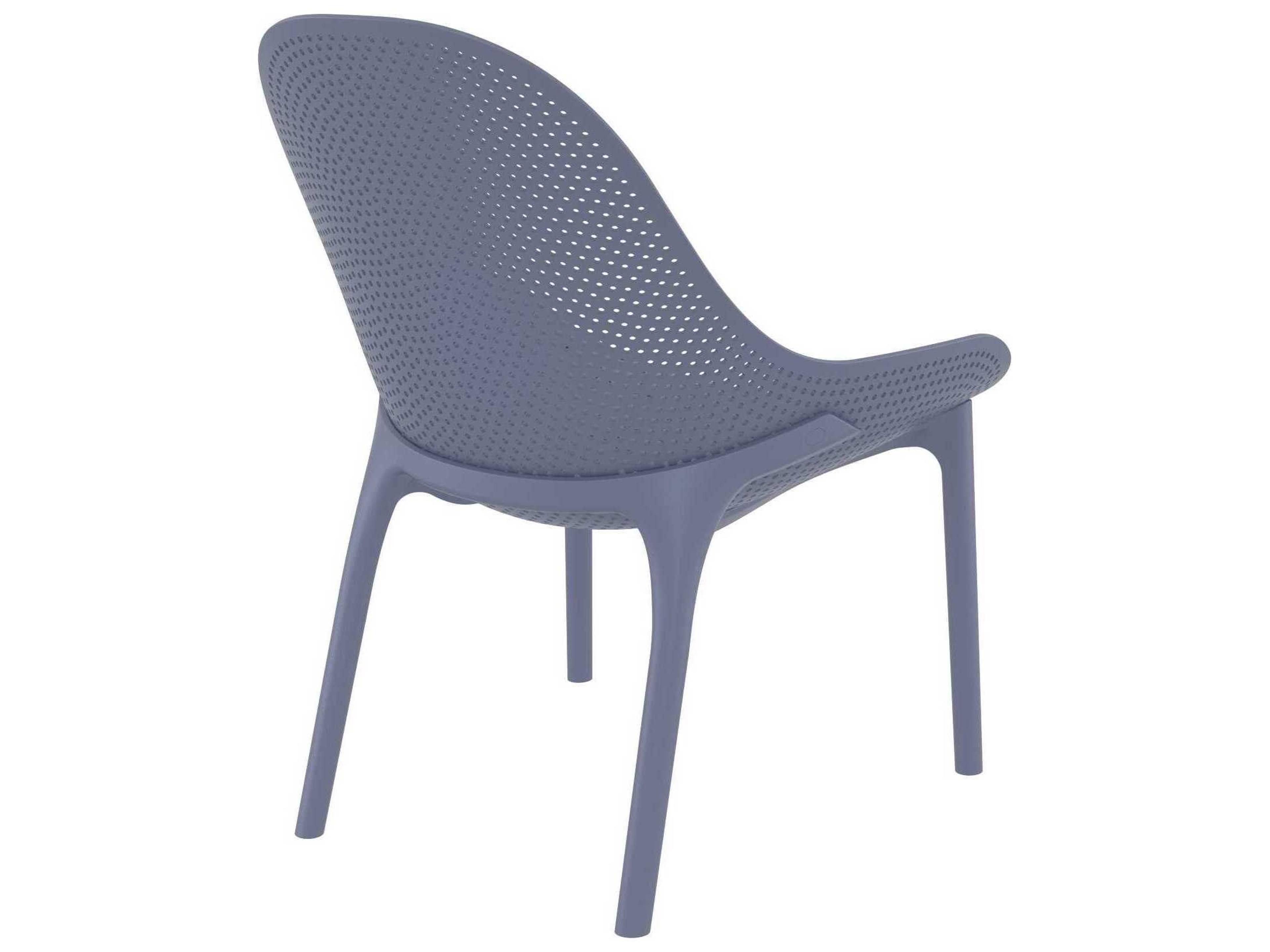Compamia Sky Dark Gray Resin Lounge Chair