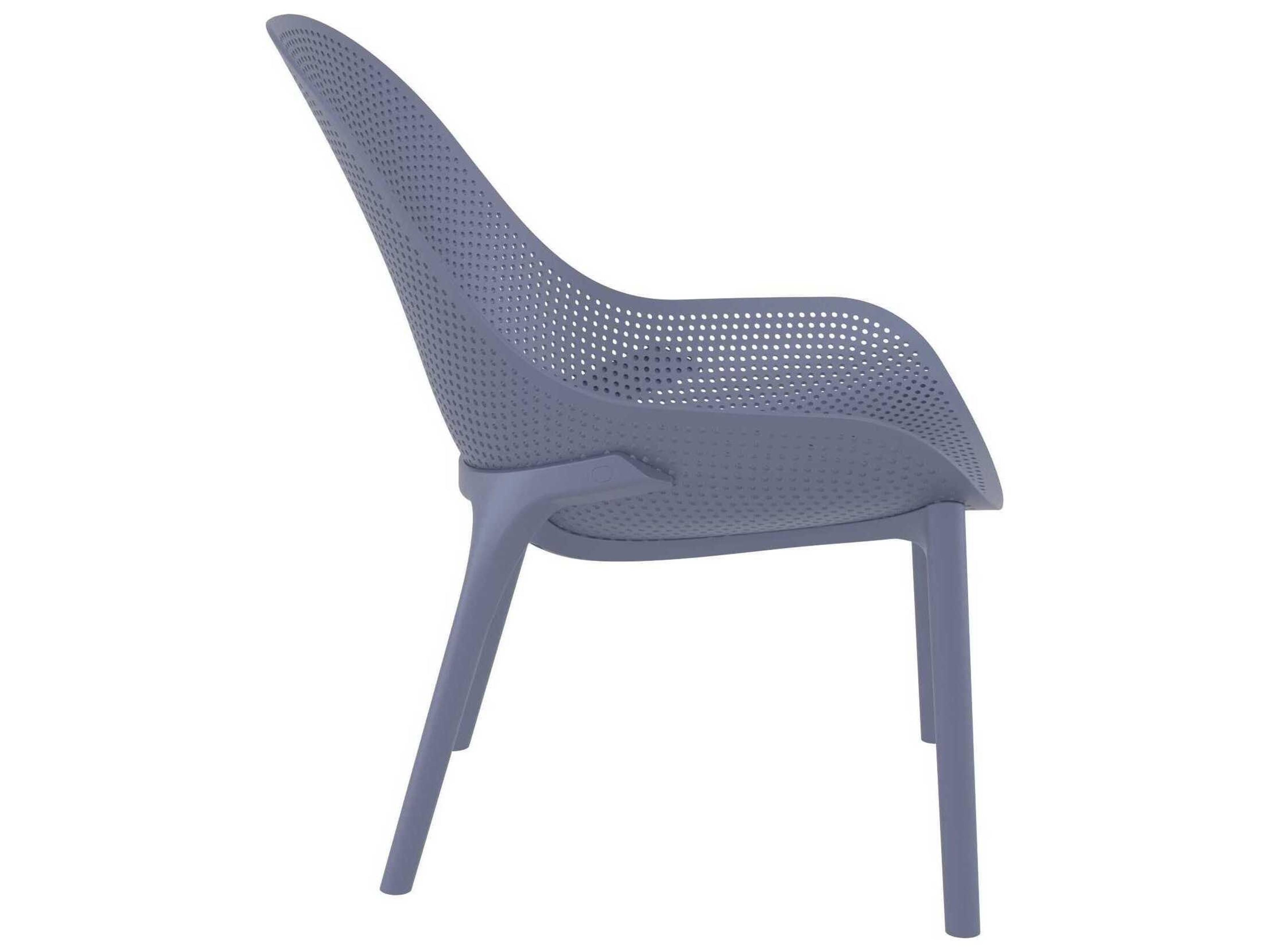 Compamia Sky Dark Gray Resin Lounge Chair