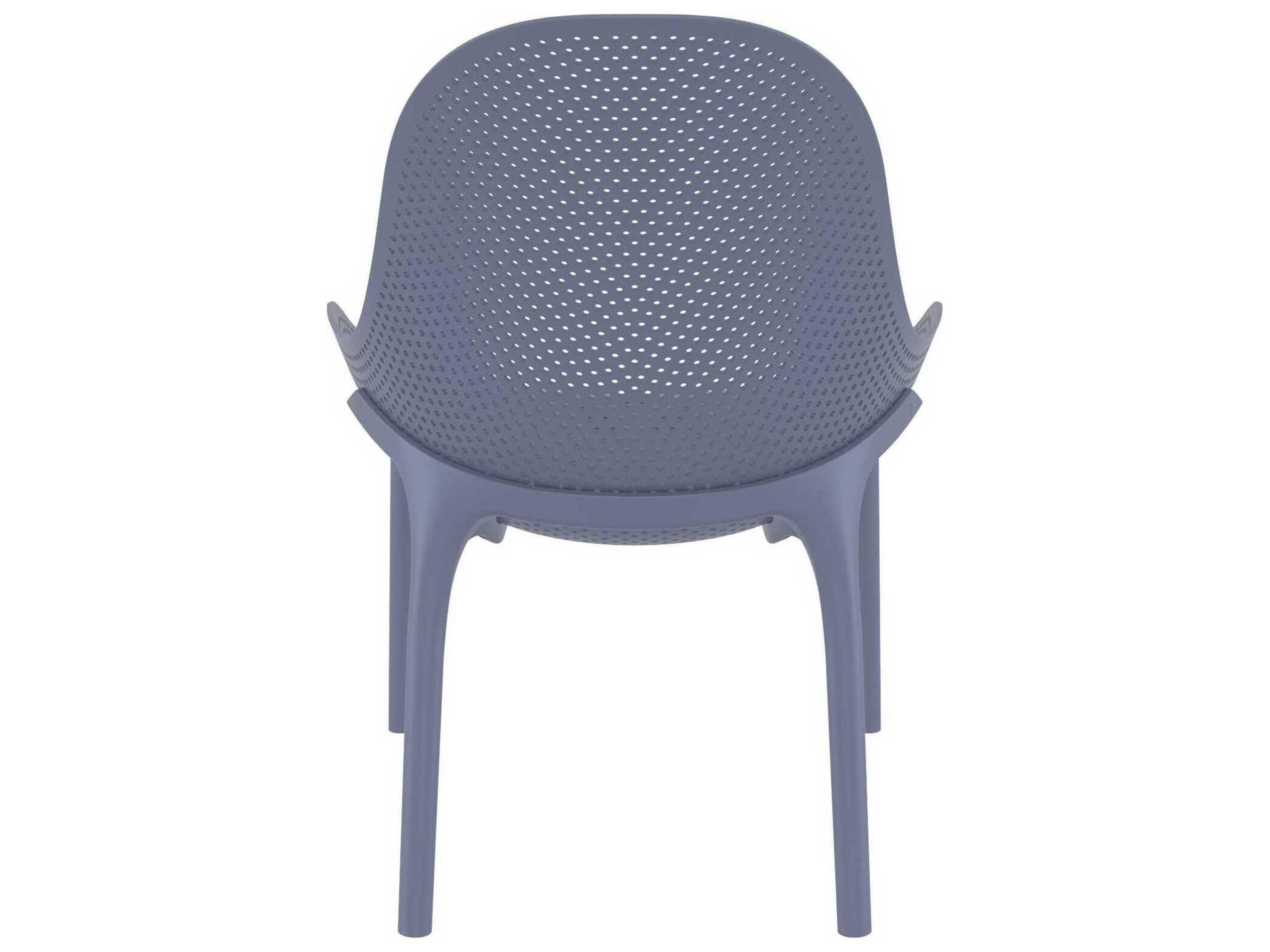 Compamia Sky Dark Gray Resin Lounge Chair