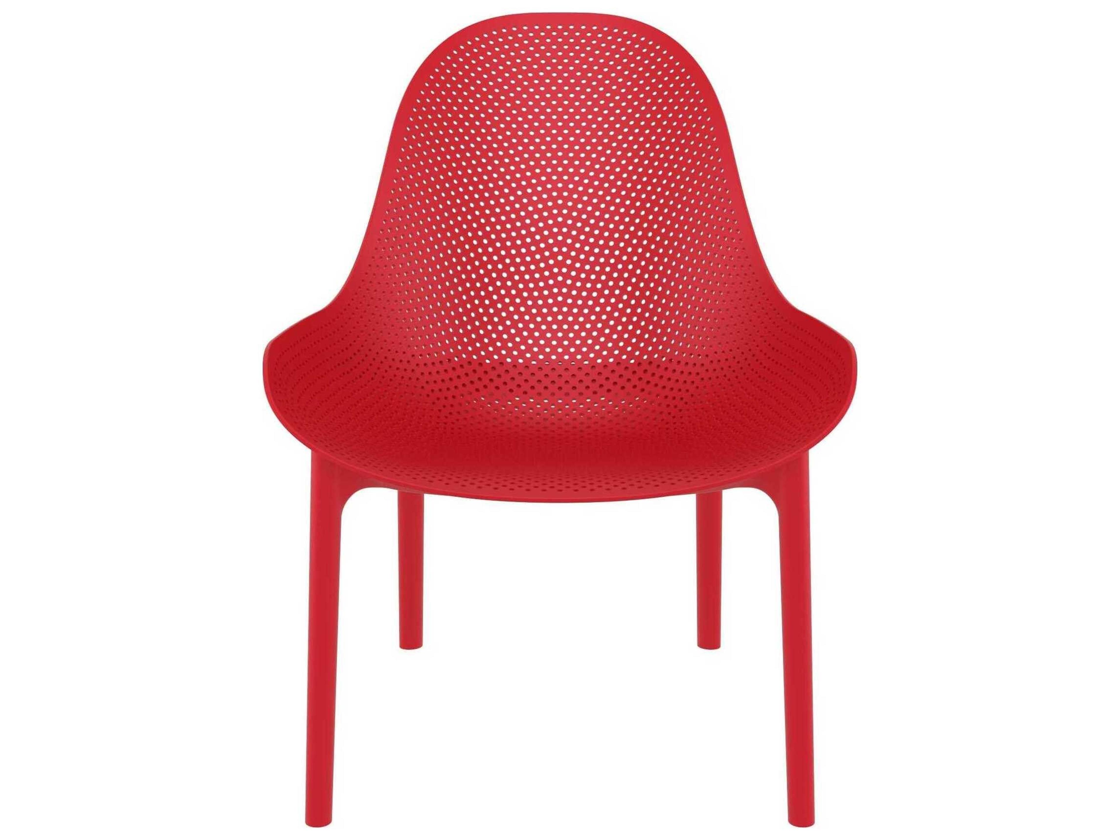 Compamia Sky Red Resin Lounge Chair