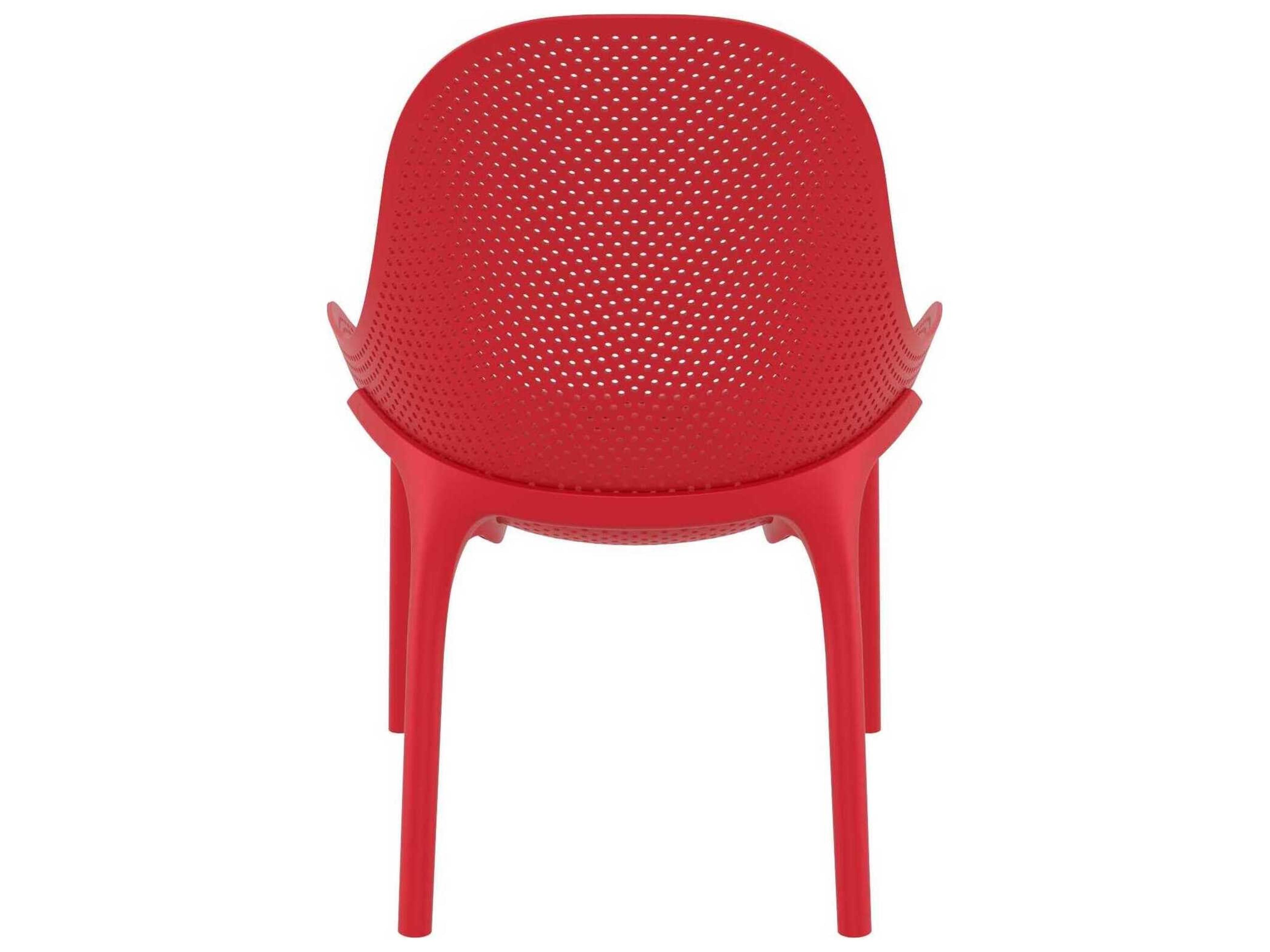 Compamia Sky Red Resin Lounge Chair