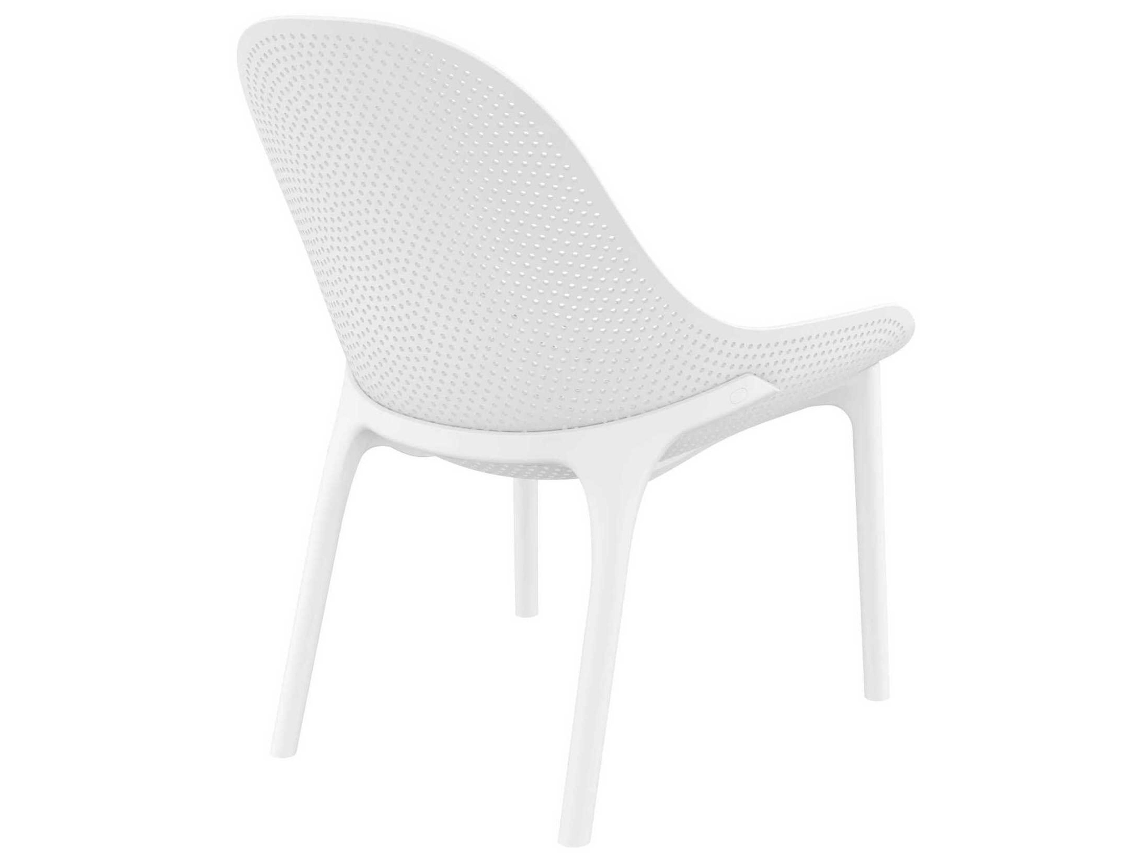 Compamia Sky White Resin Lounge Chair