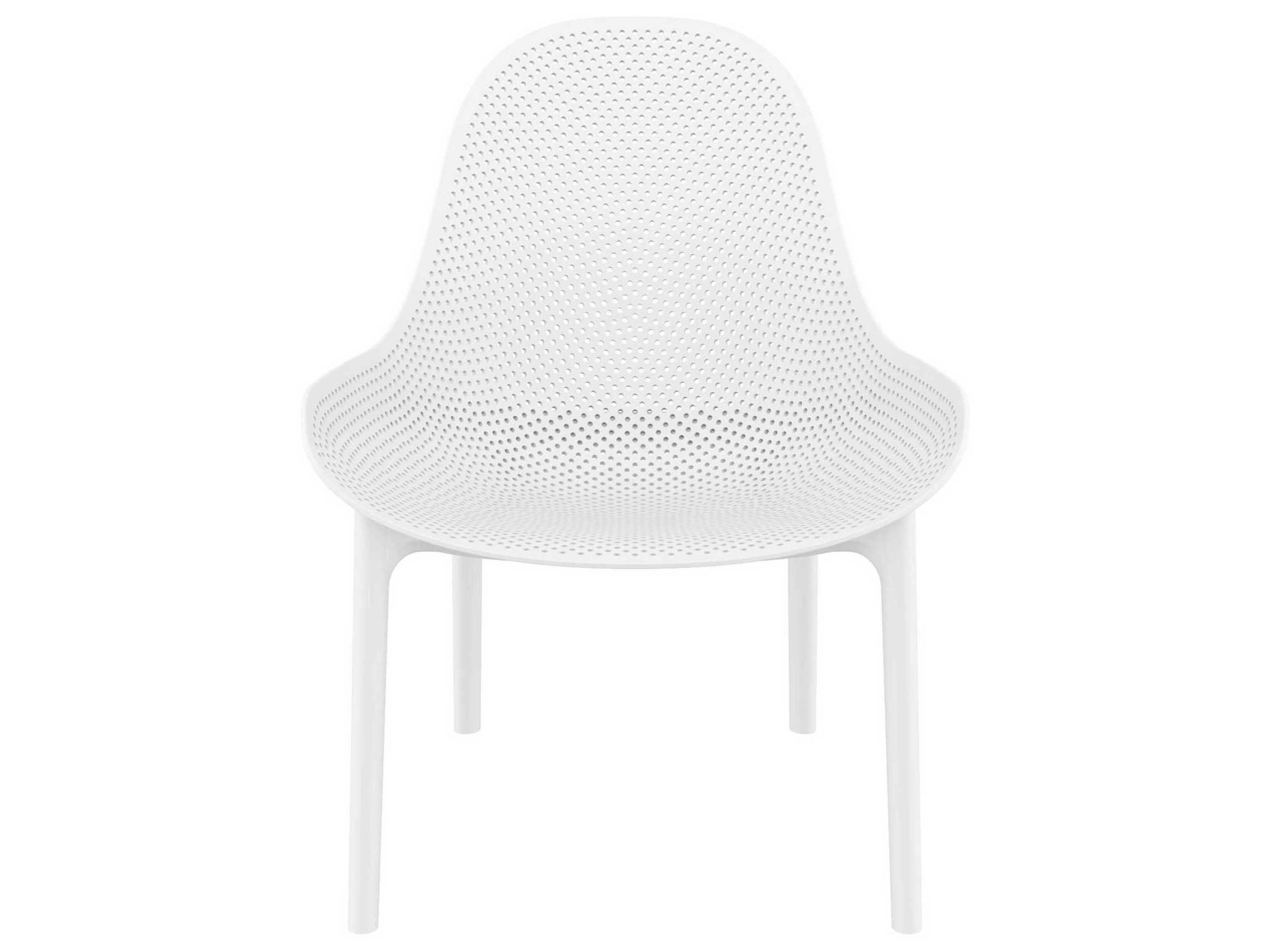Compamia Sky White Resin Lounge Chair