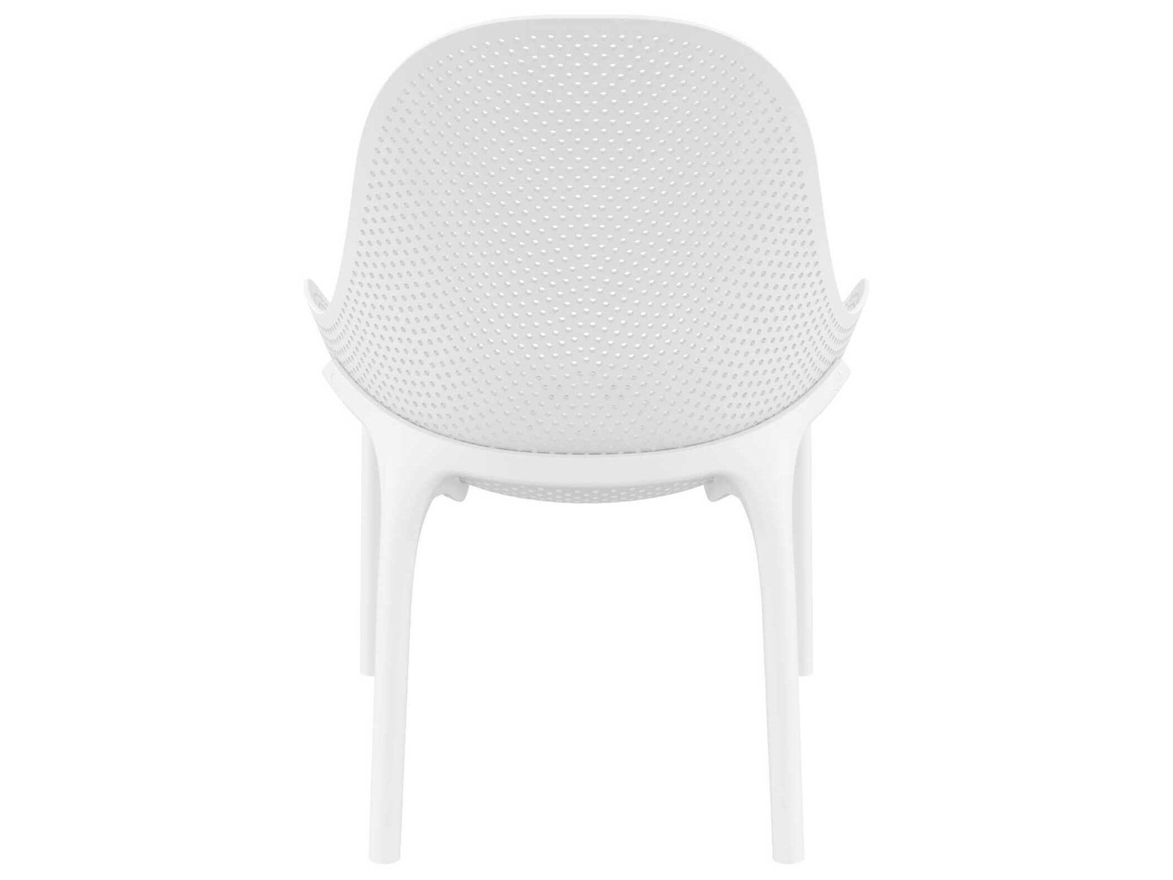 Compamia Sky White Resin Lounge Chair