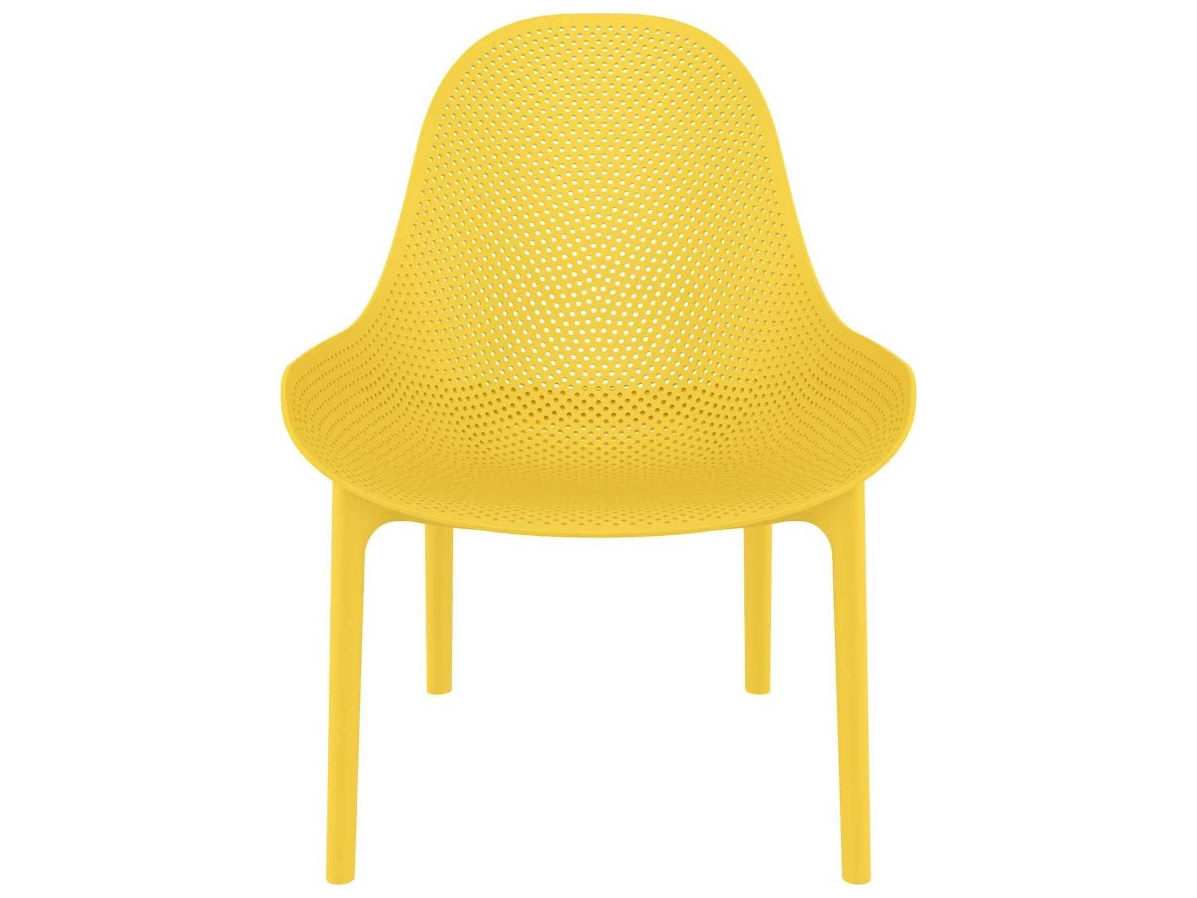 Compamia Sky Yellow Resin Lounge Chair