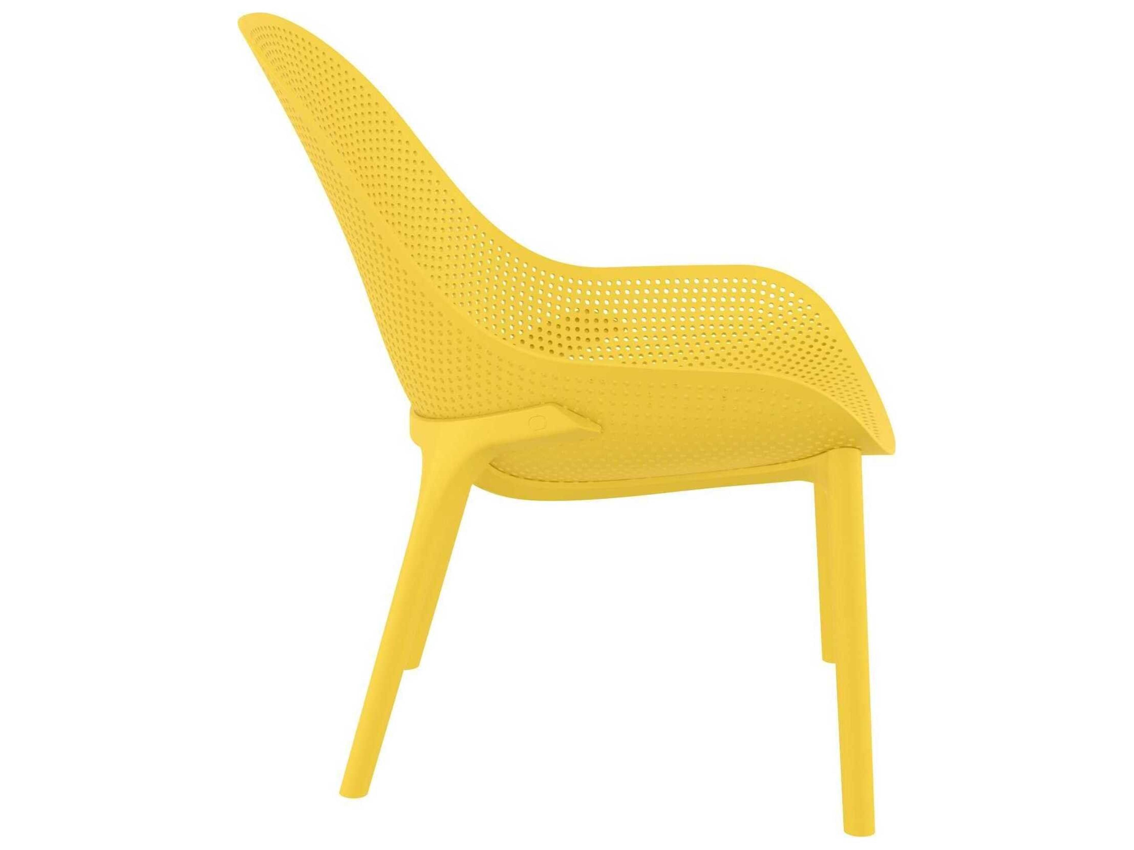 Compamia Sky Yellow Resin Lounge Chair