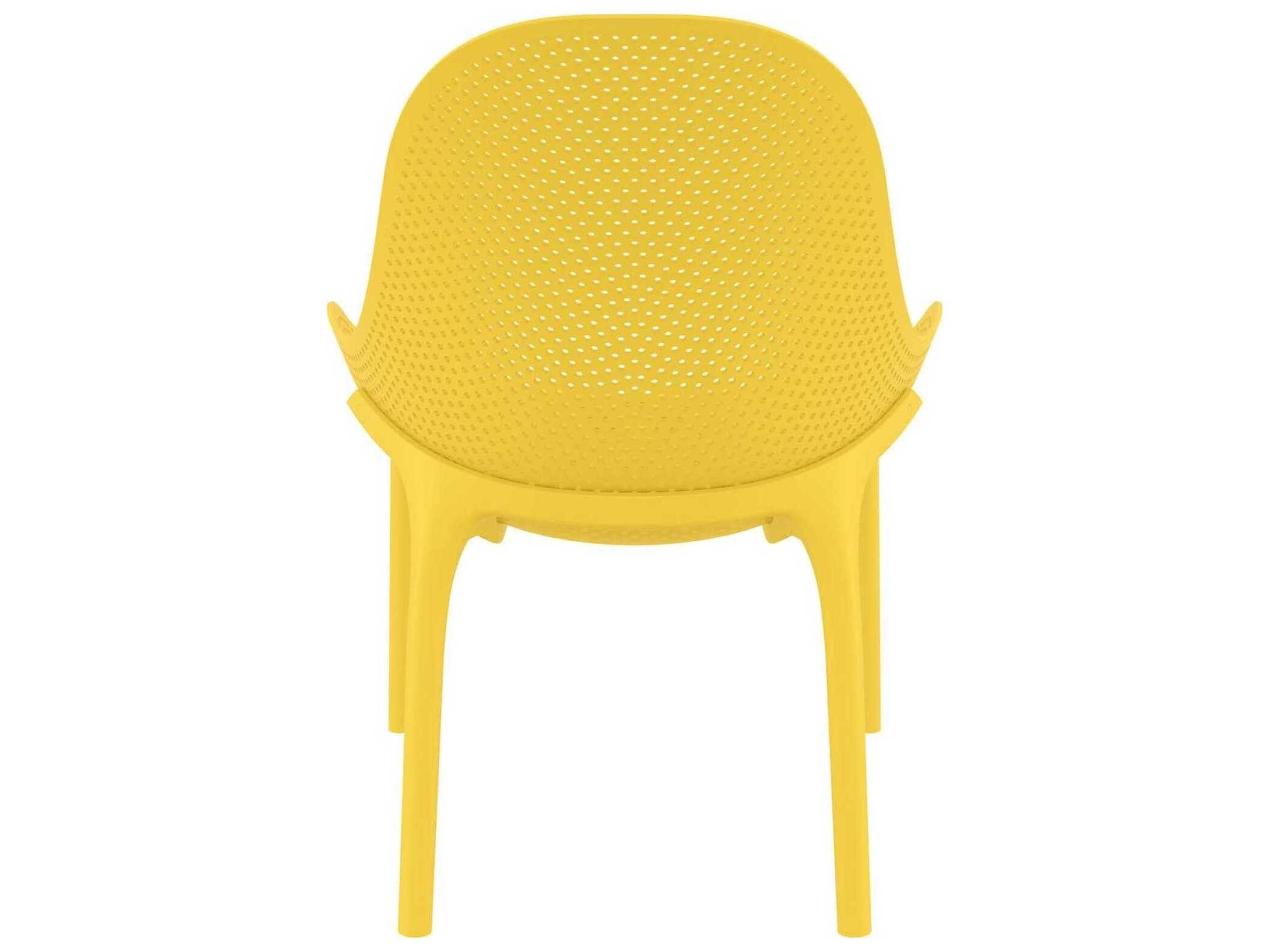 Compamia Sky Yellow Resin Lounge Chair