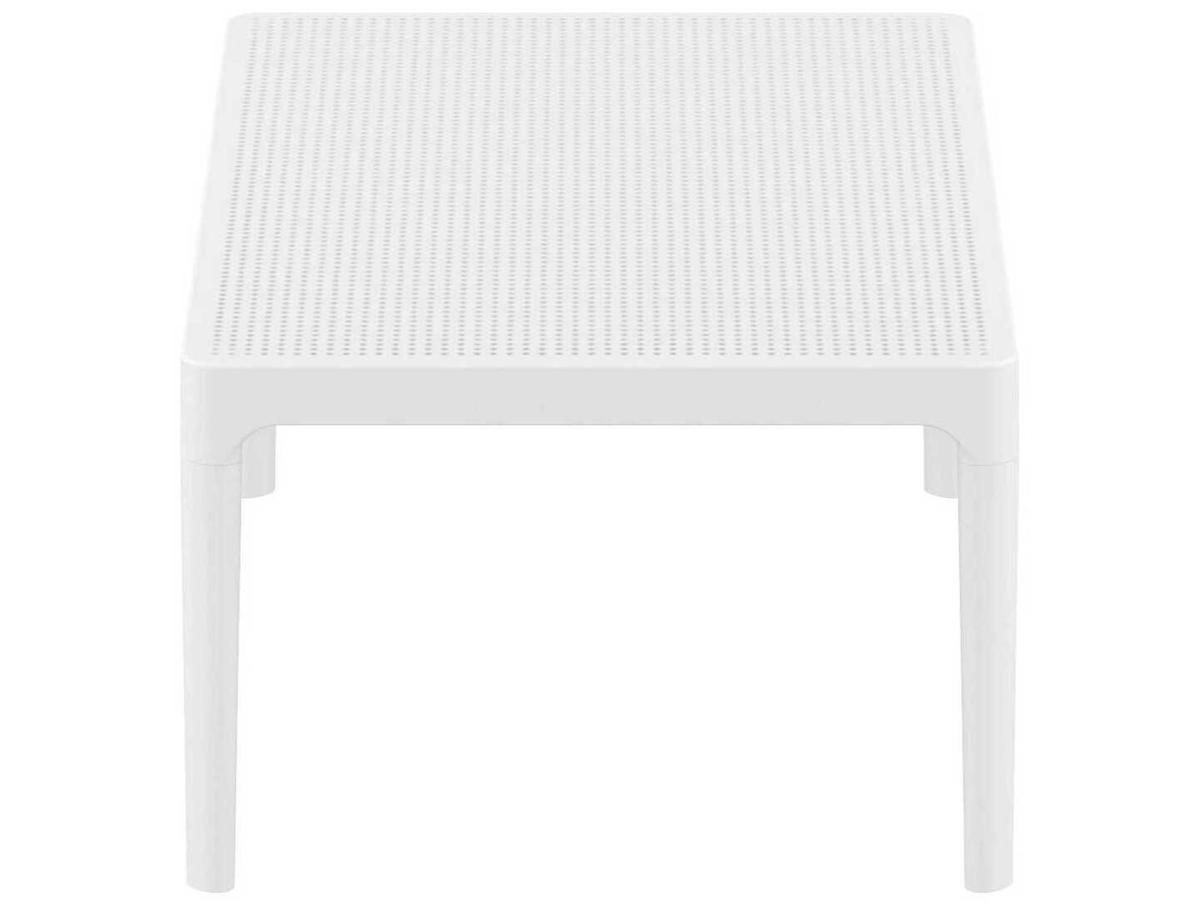 Compamia Sky White Polypropylene Rectangular Coffee Table