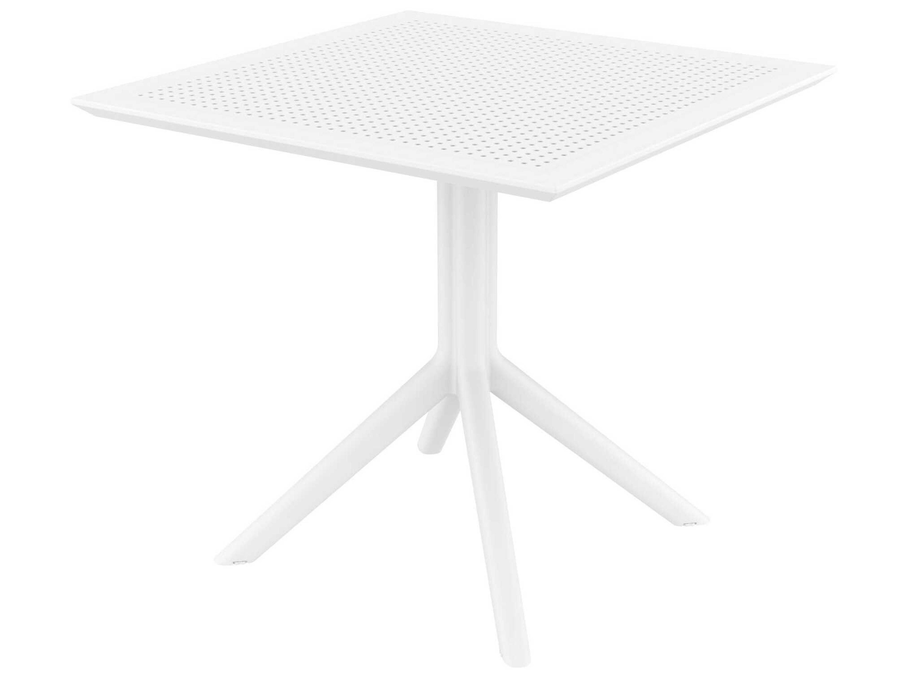 Compamia Air White Polypropylene Dining Set