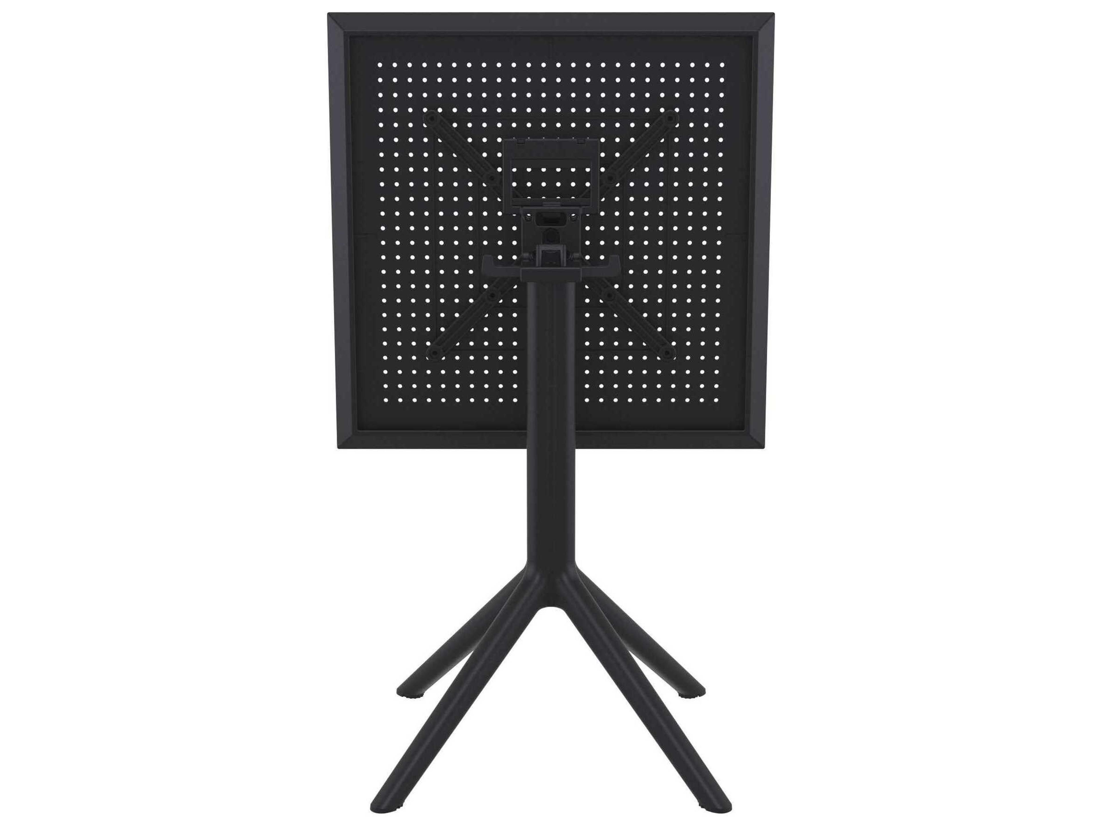 Compamia Sky Black Polypropylene Square Dining Table