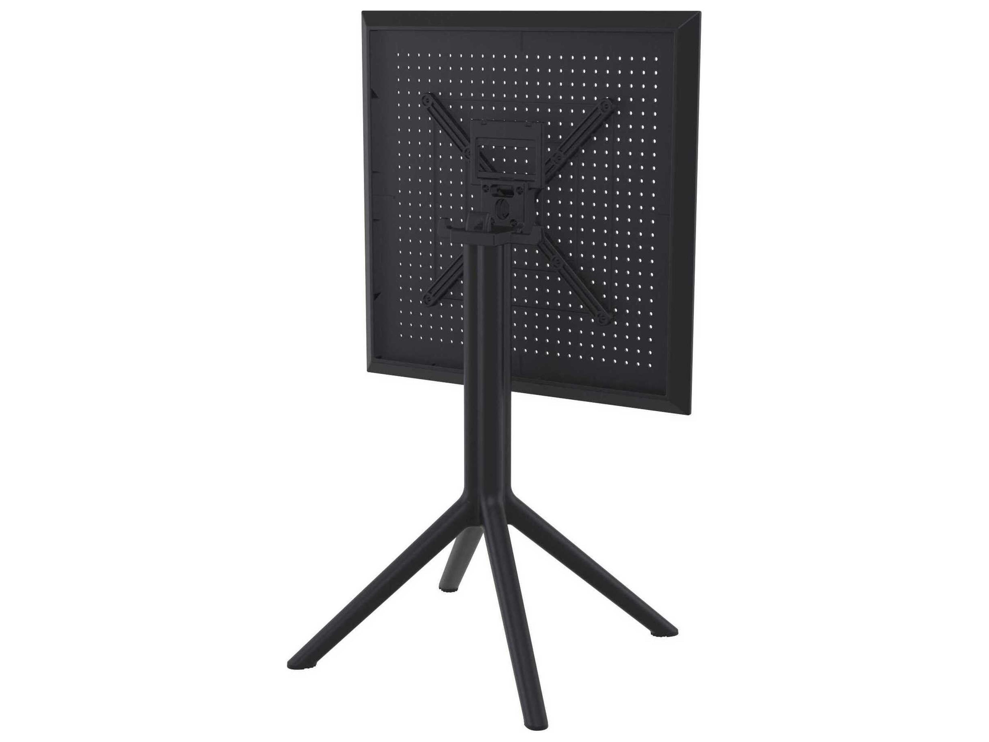 Compamia Sky Black Polypropylene Square Dining Table