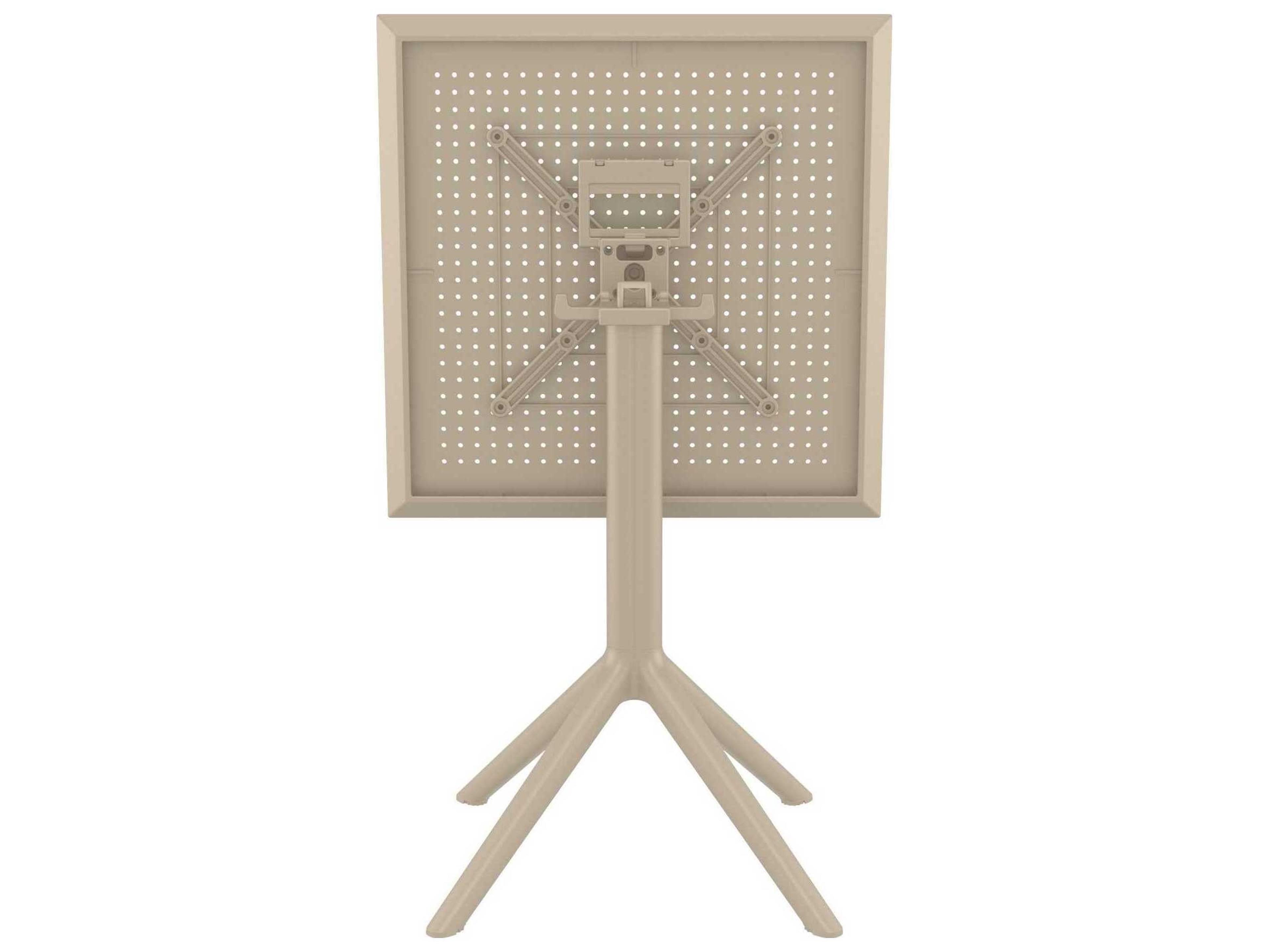 Compamia Sky Taupe Polypropylene Square Dining Table