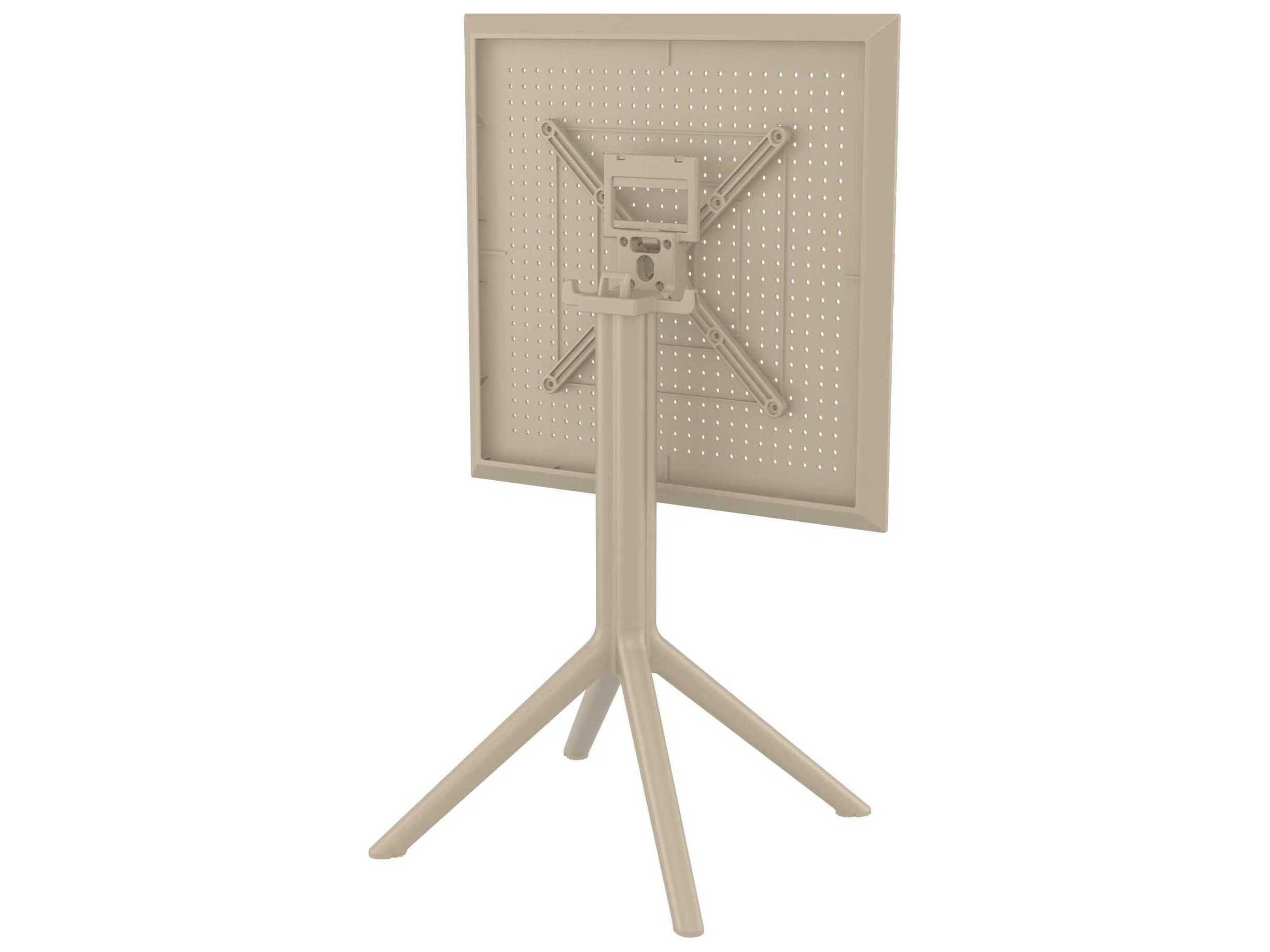Compamia Sky Taupe Polypropylene Square Dining Table
