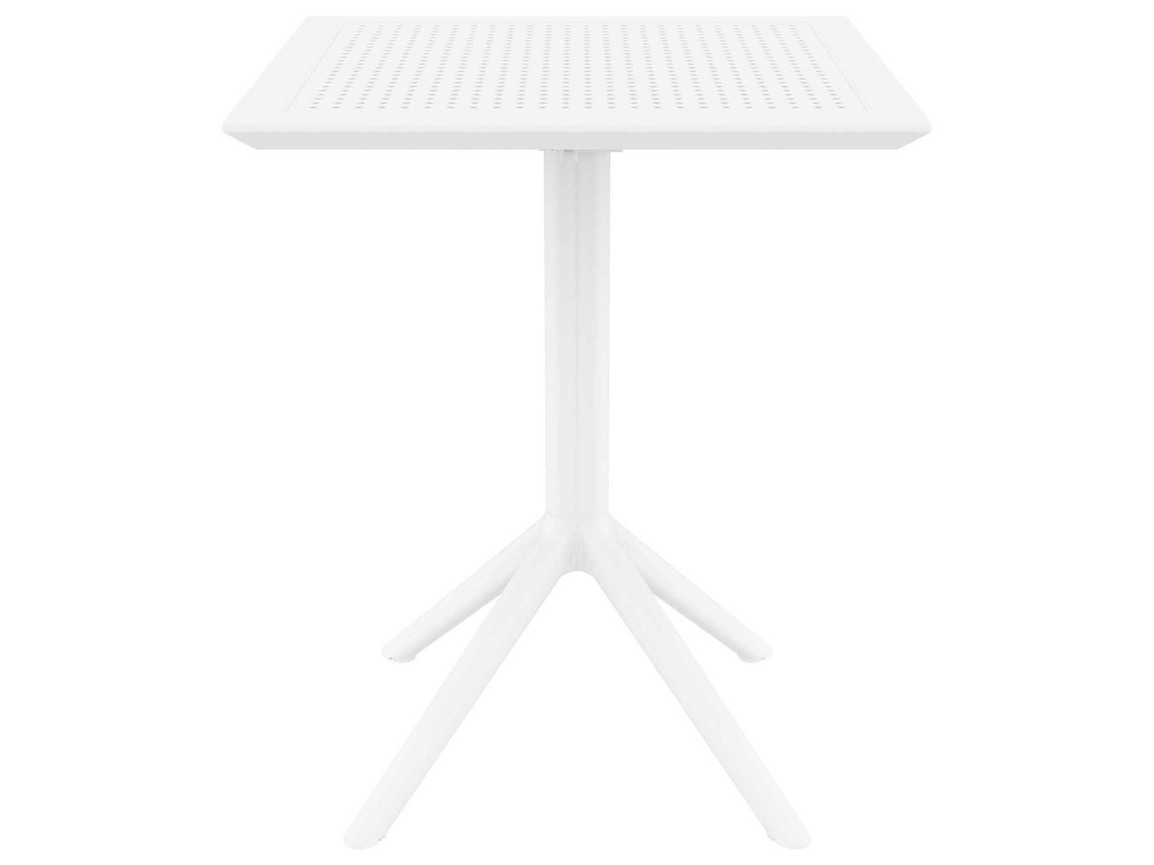 Compamia Sky White Polypropylene Square Dining Table