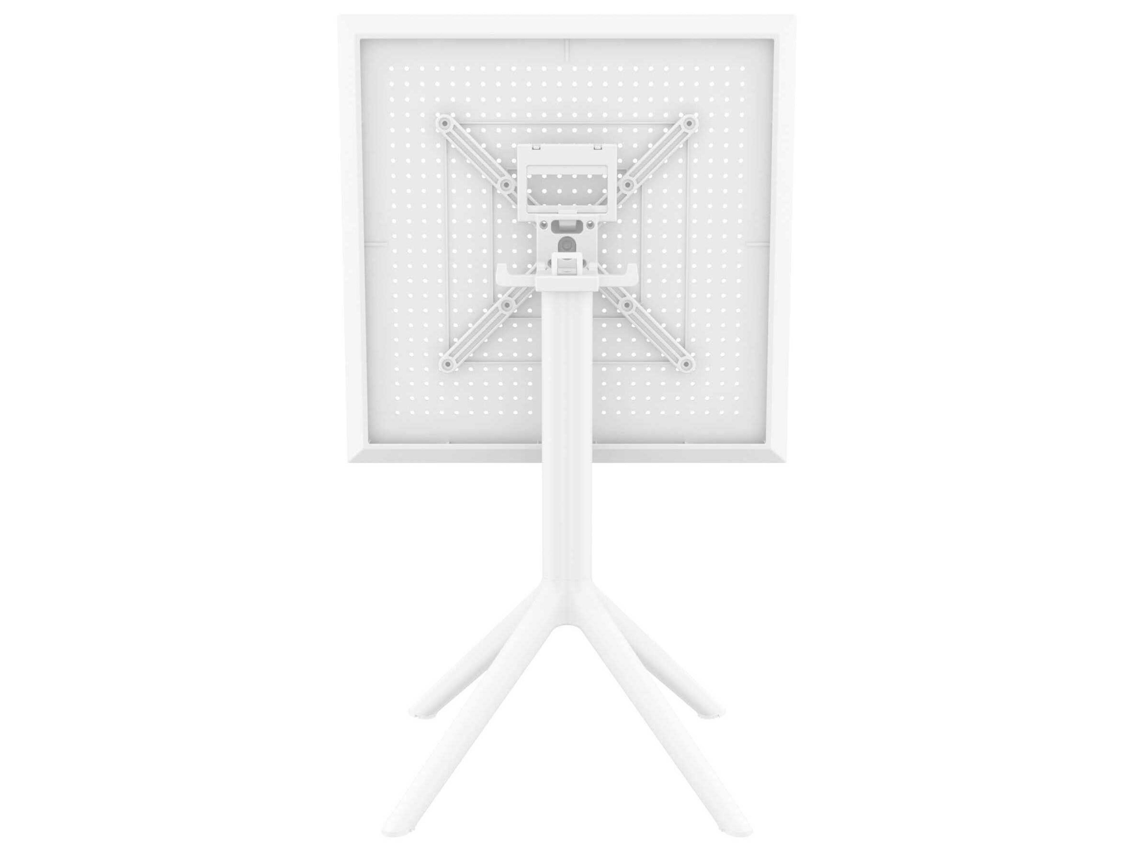 Compamia Sky White Polypropylene Square Dining Table