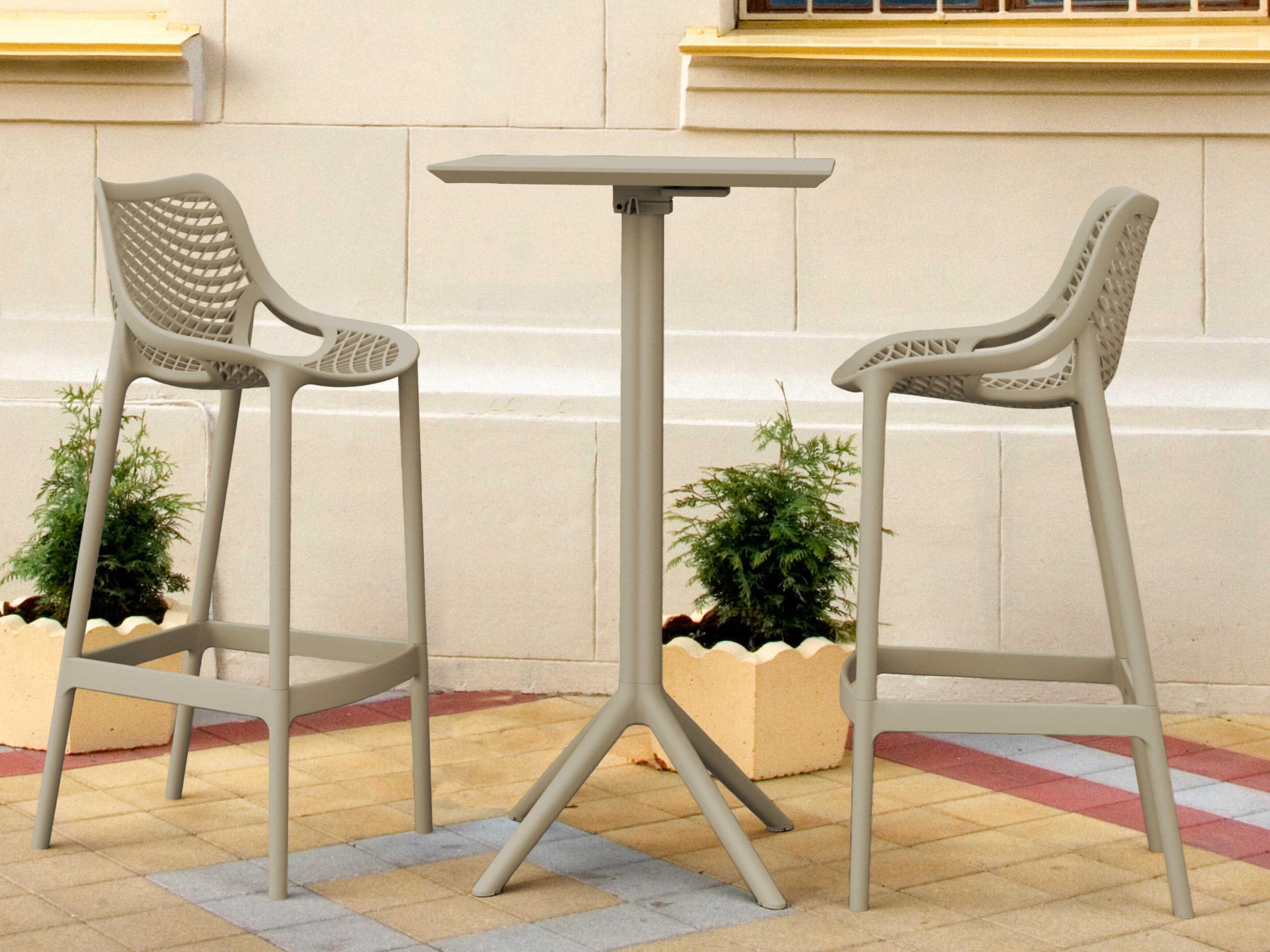 Sky Taupe Polypropylene Dining Set