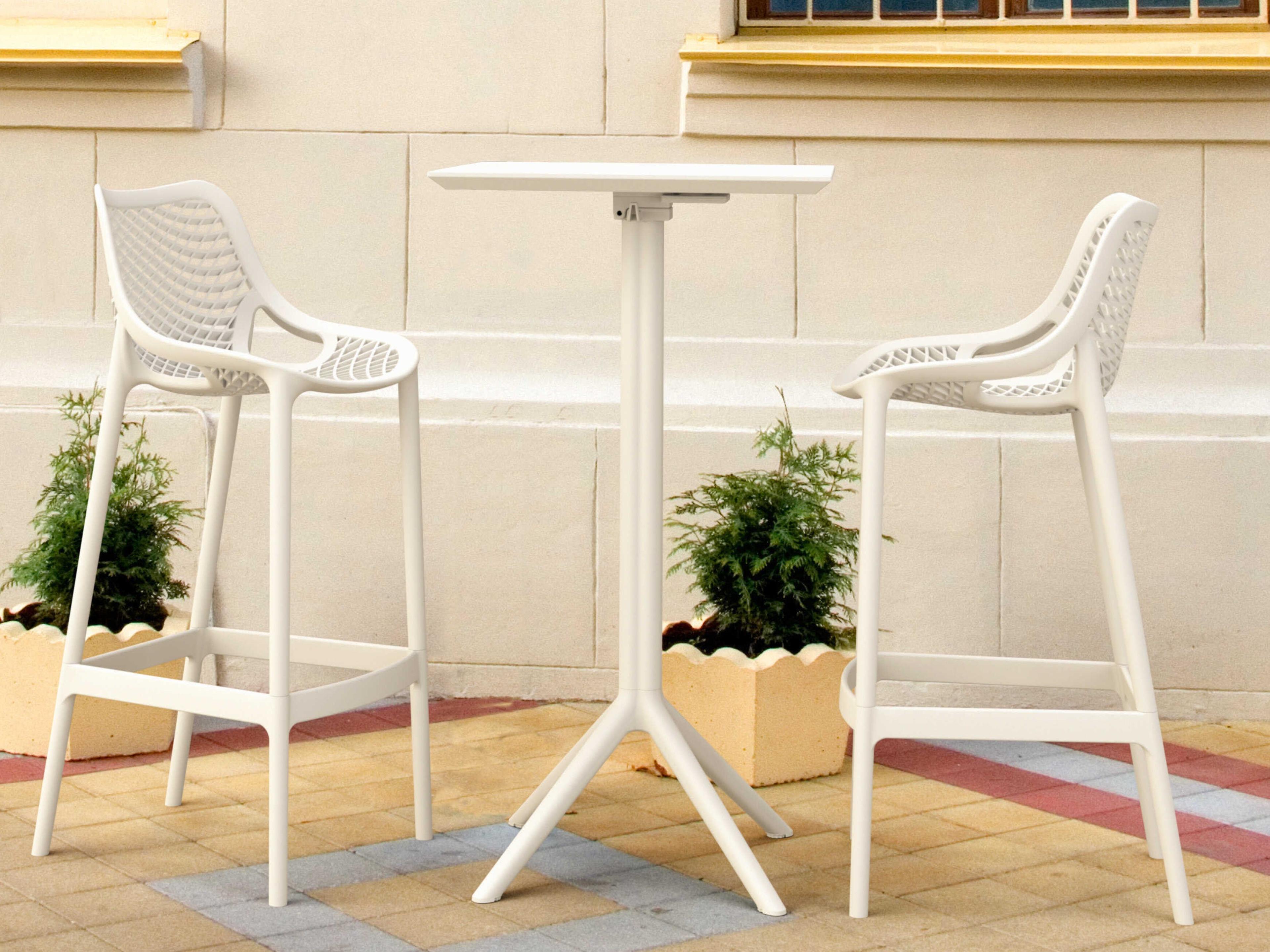 Sky White Polypropylene Dining Set