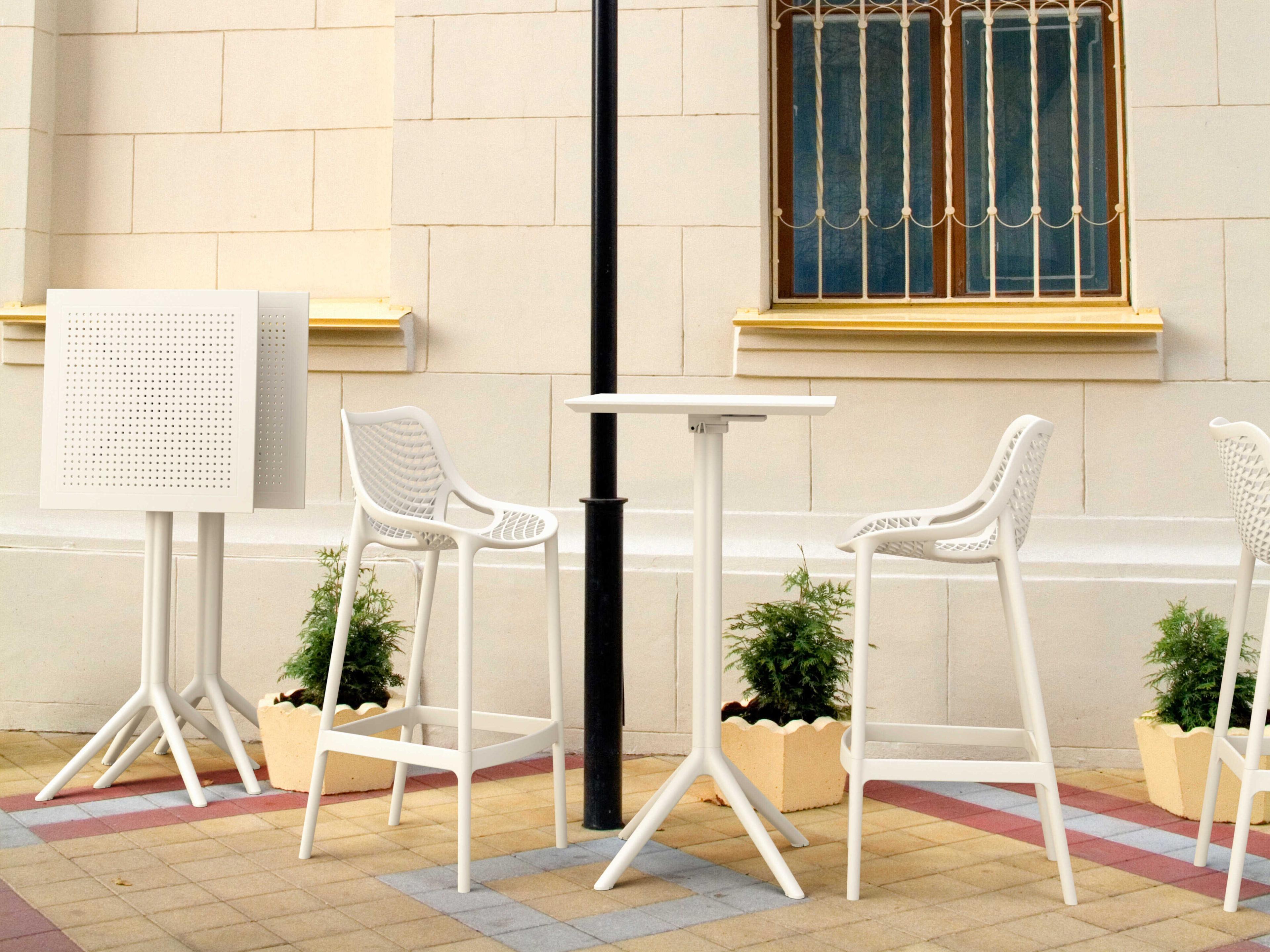 Compamia Sky White Polypropylene Dining Set