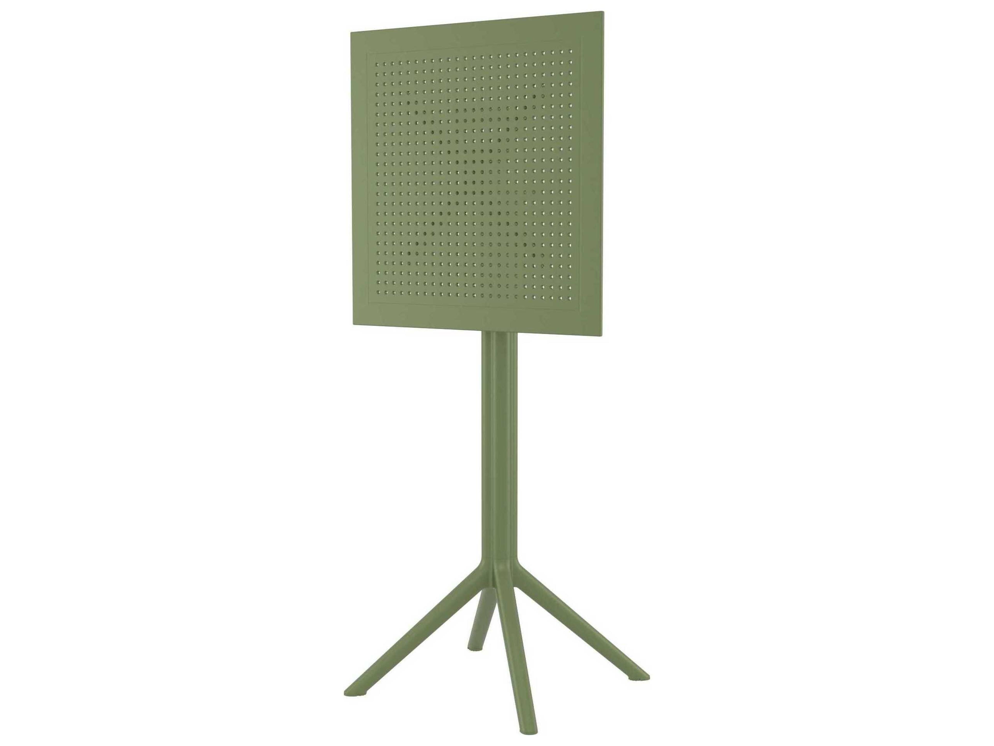Compamia Sky Olive Green Polypropylene Dining Set